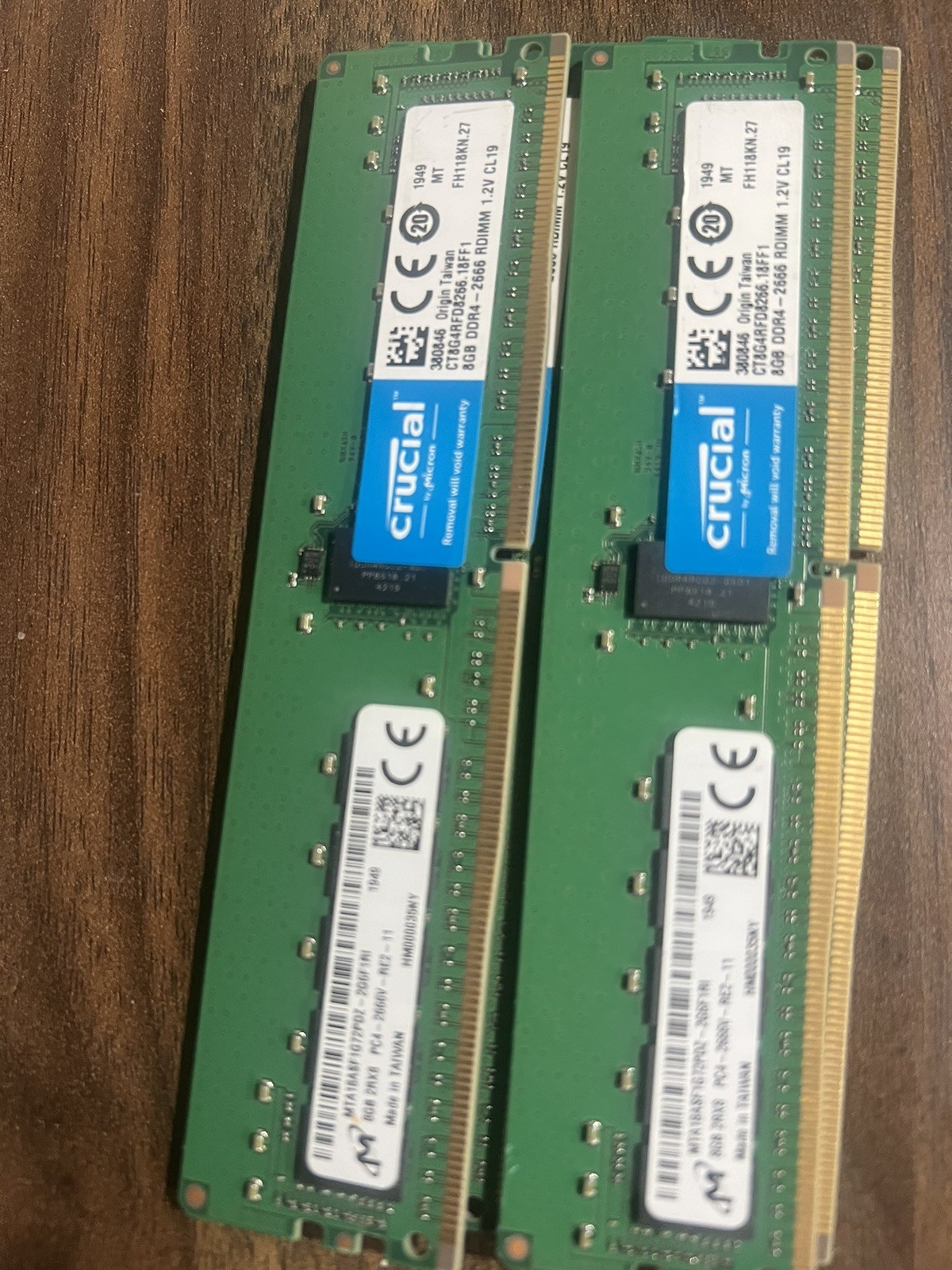 Crucial 8GB 2666MHz DDR4 DIMM RAM PC4-21300 Desktop Memory CT8G4RFD8266