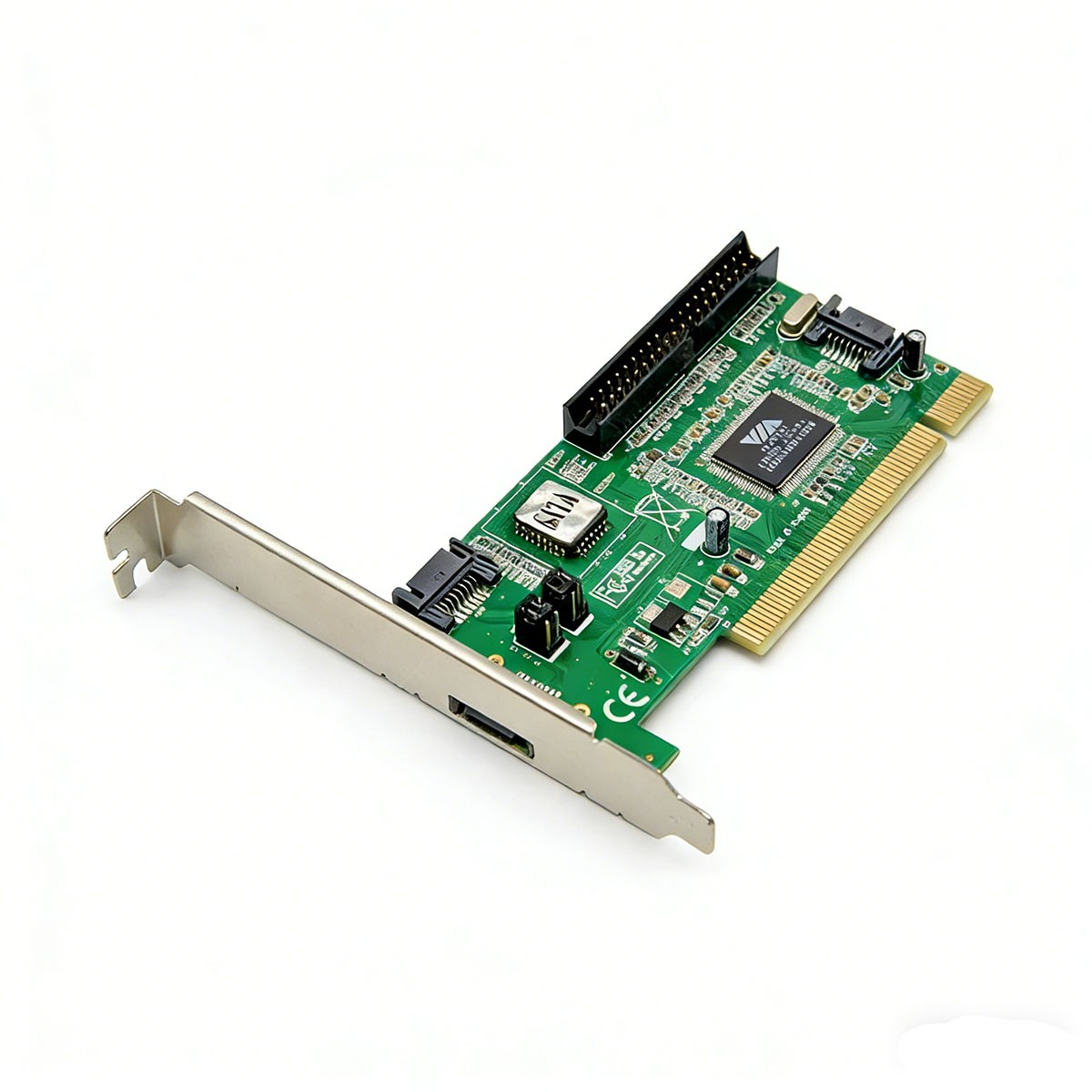 PCI To 3 Ports SATA + IDE Combo Controller Adapter Converter Card VIA6421 Chip