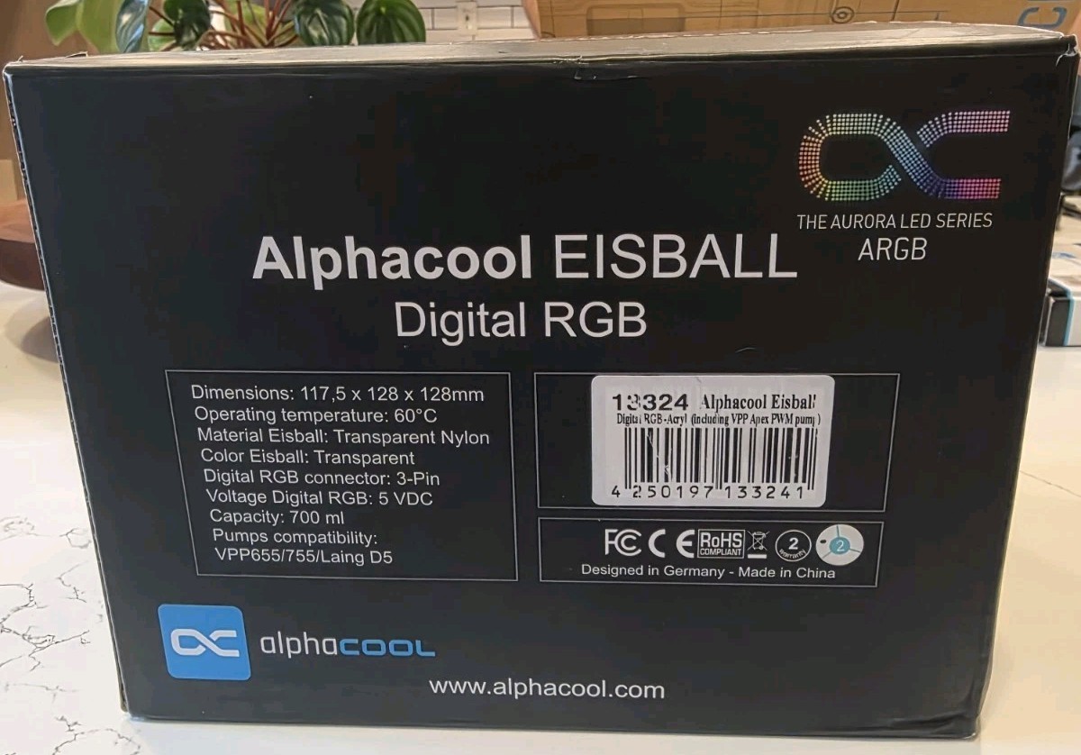 Alphacool Eisball Digital RGB PC Water Cooling (Open Box)