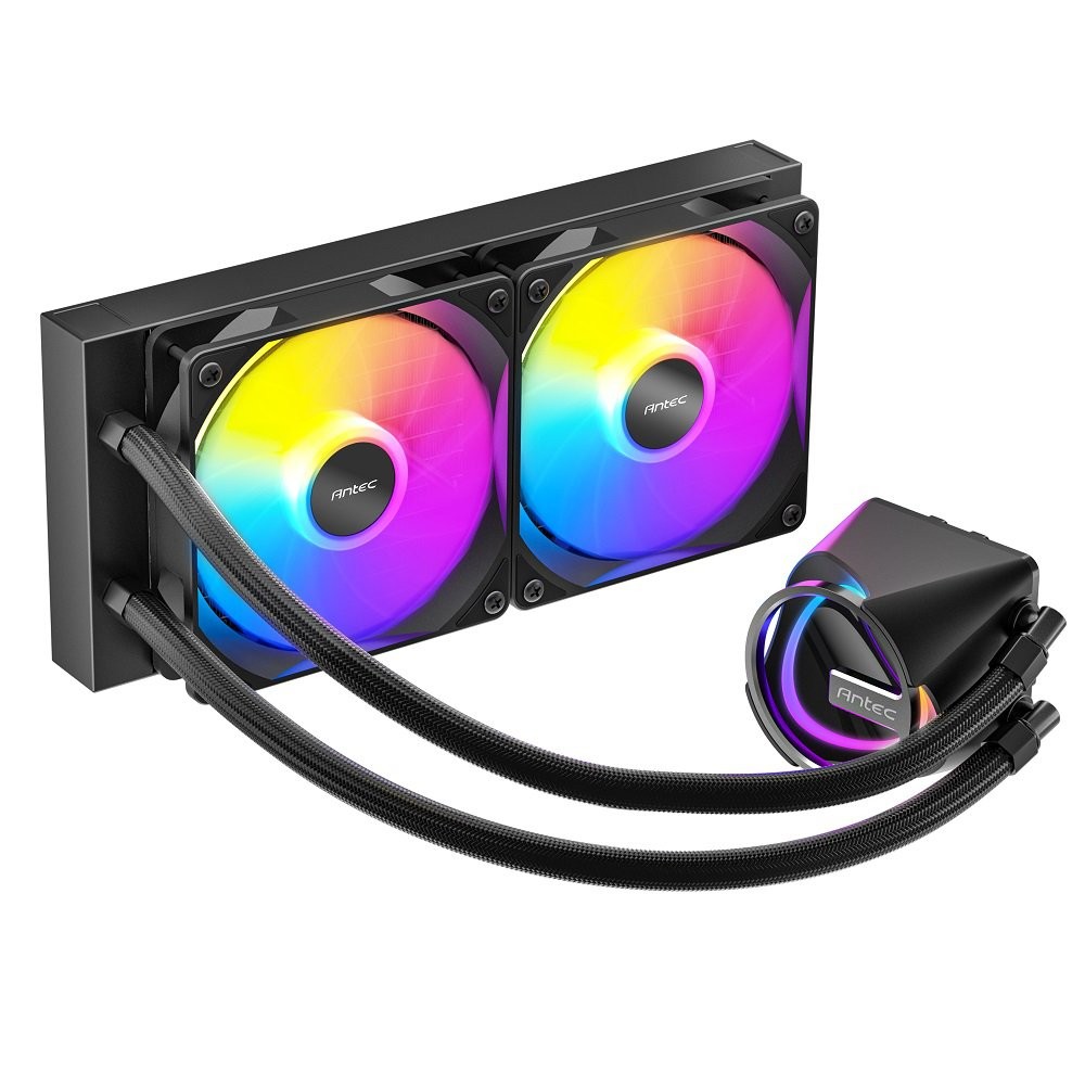 Antec Skeleton 240 ARGB Liquid CPU Cooler, 240mm Radiator, 2 x 120mm PWM ARGB Fa