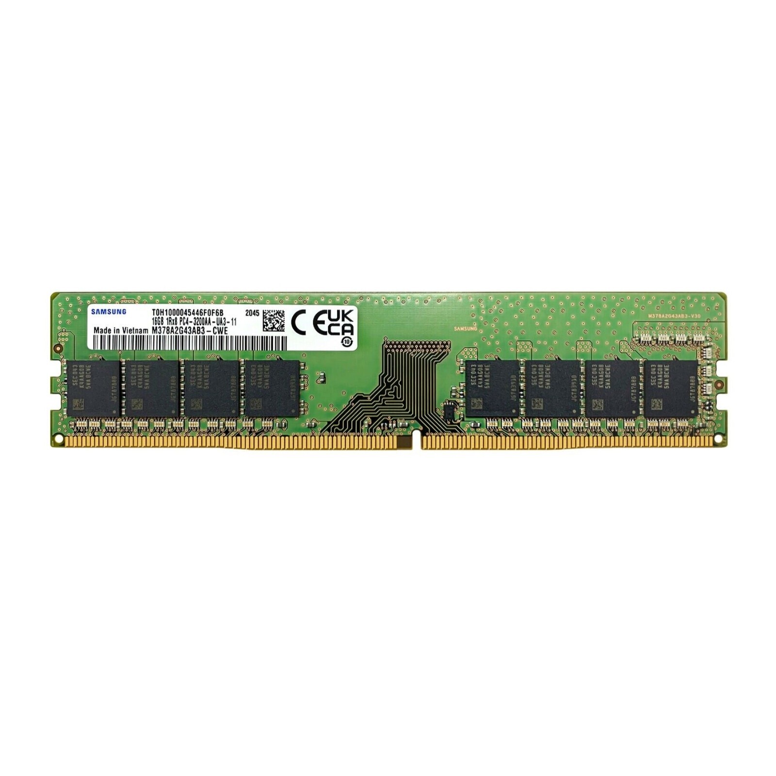 64GB (4X 16GB ) Samsung 1Rx8 DDR4 3200MHz PC4-25600 Non-ECC Desktop Memory RAM