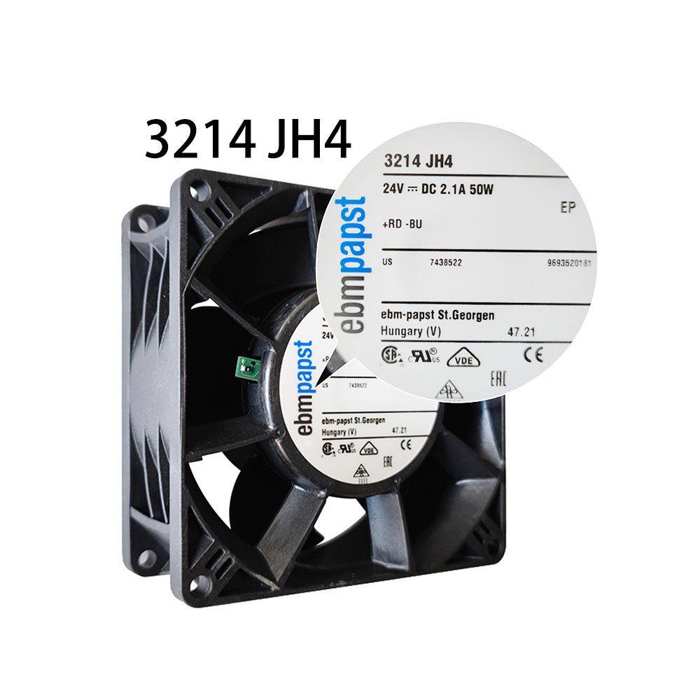 Low-Energy radiator Ebmpaps 3214JH4 DC 24V 13000RPM 2.1A 92*92*38MM Server Fan