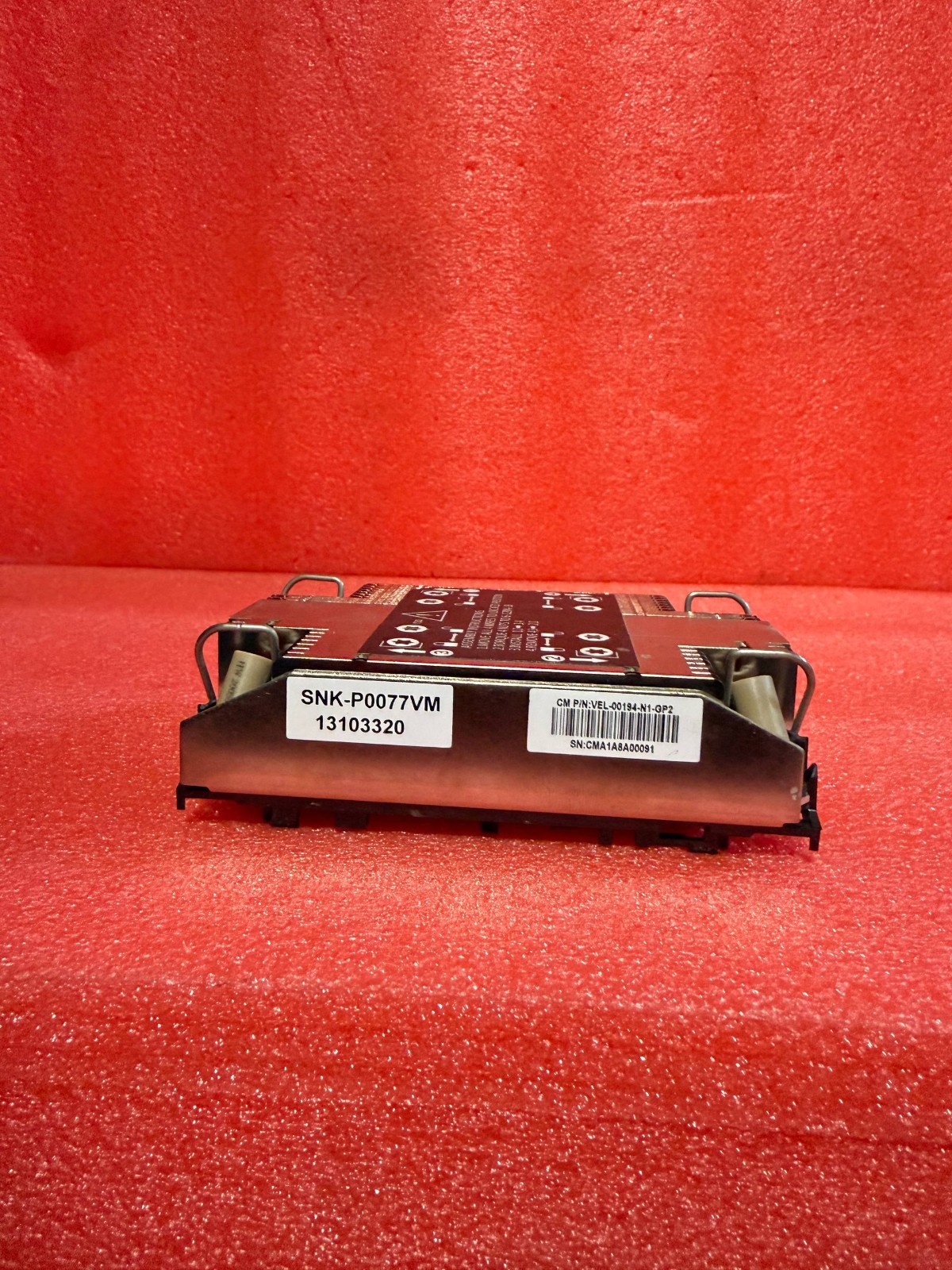 SuperMicro 1U LGA 1489 Passive CPU Cooling Heatsink P/N: SNK-P0077VM