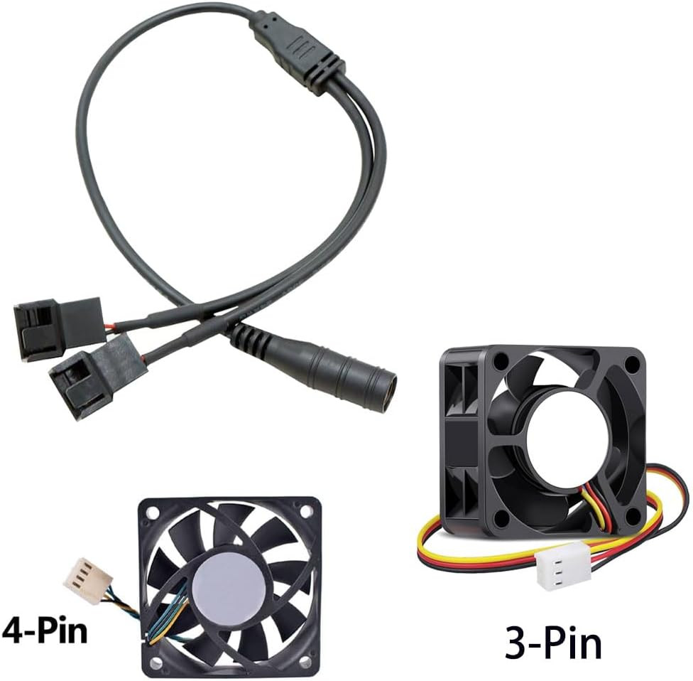 Multi-Functional 12V PC Fan Speed Controller,Fan Power Supply,100-240V AC