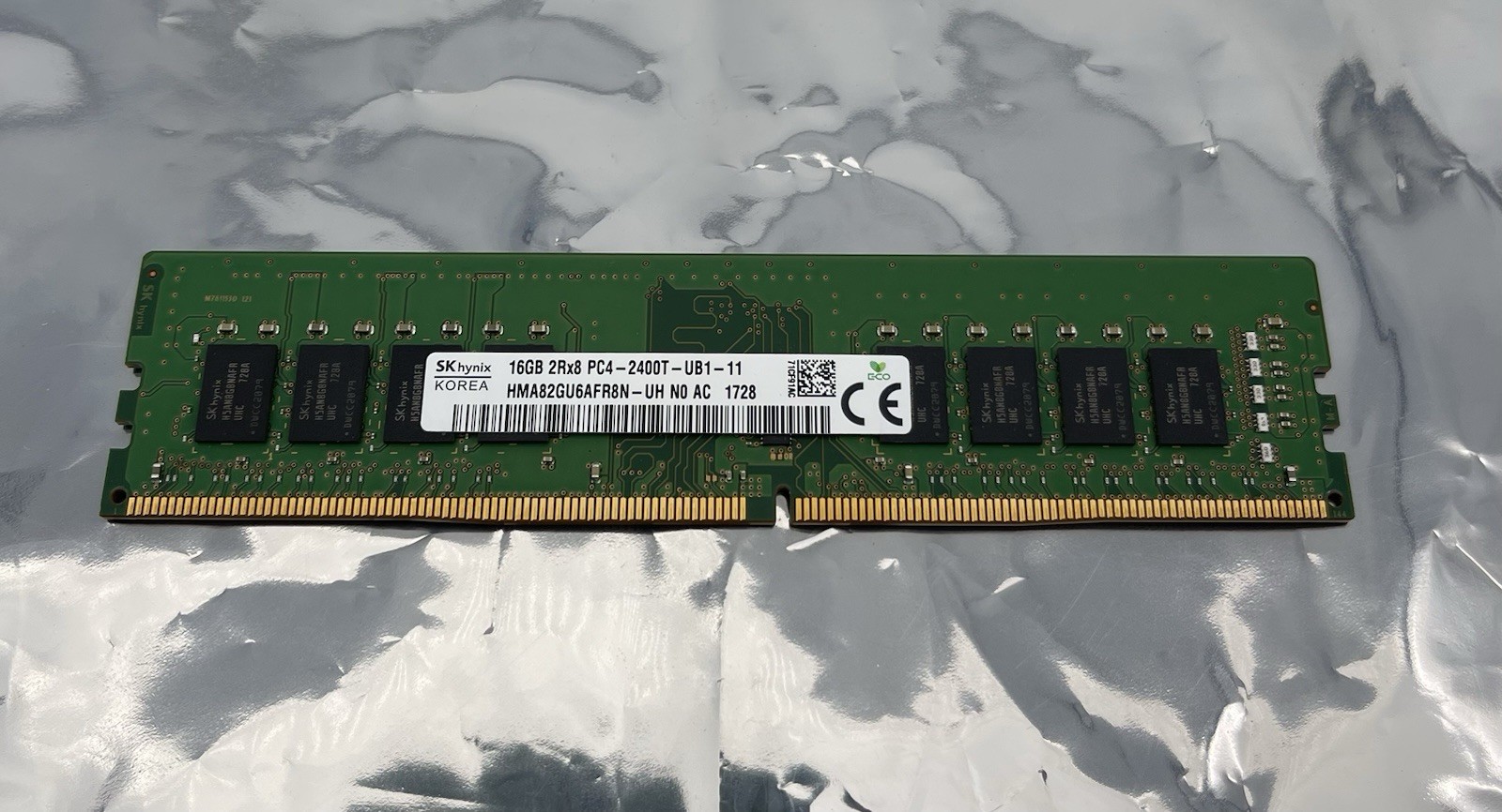 16GB SK Hynix 2Rx8 PC4-2400T DDR4 Desktop Memory RAM HMA82GU6AFR8N-UH