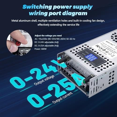 24V Adjustable dc Power Supply 600W,Switching Power Supply AC TYTL-24V600W