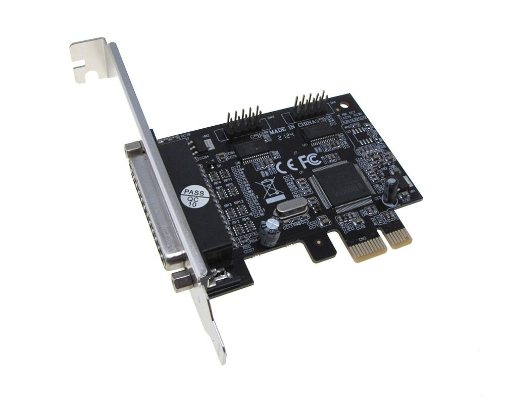 PCI-E PCI Express Parallel LPT Serial Port Card DB25 DB9 RS232 mach3 mach2