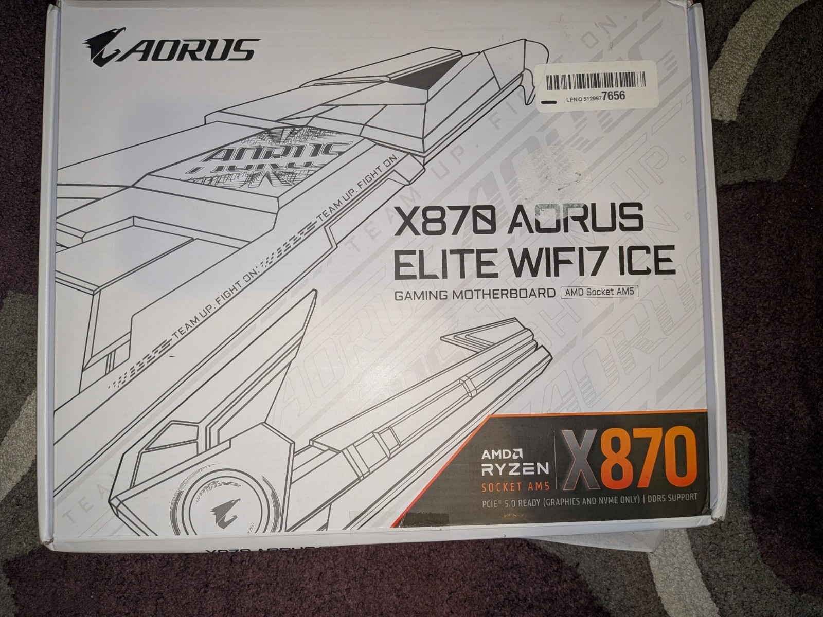 GIGABYTE X870 AORUS ELITE WIFI7 ICE AM5 DDR5 ATX WiFi 7 Gaming