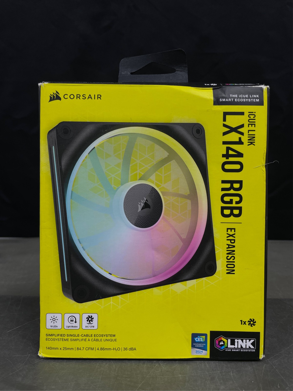 CORSAIR LX RGB Series, iCUE LINK LX140 RGB, 140mm Fan, Single Pack