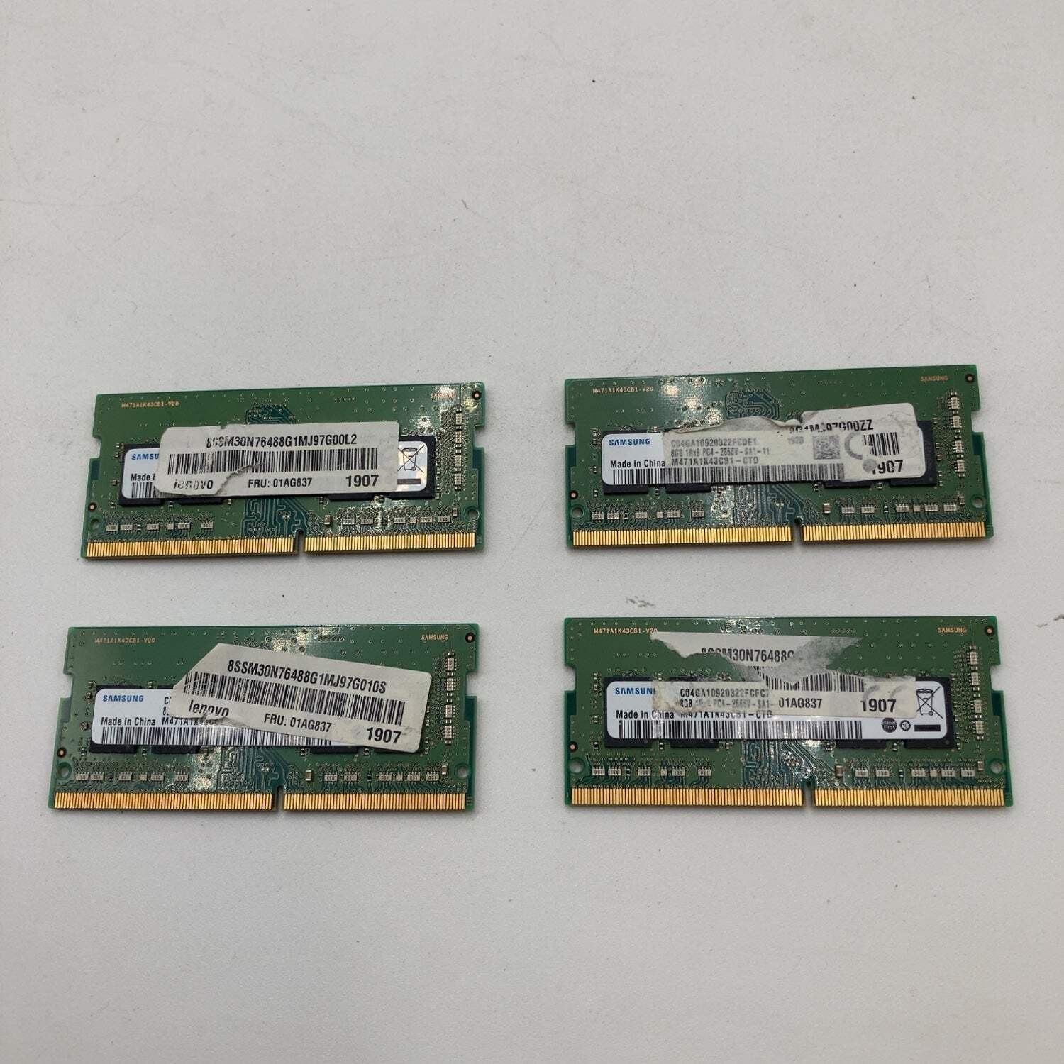 Samsung 1Rx8 PC4-2666V 24GB DDR4 2666MHz 8SSM30N76488G1MJ97G010S