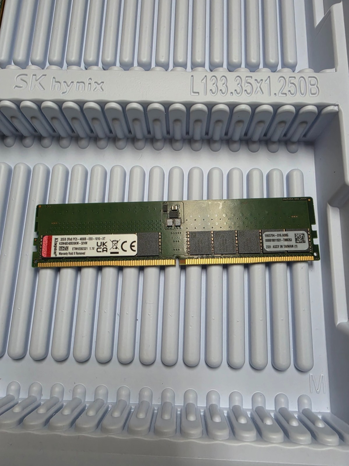 1x32GB Kingston DDR5-4800 (SERVER ECC UDIMM) RAM Memory (KSM48E40BD8KM-32HM)