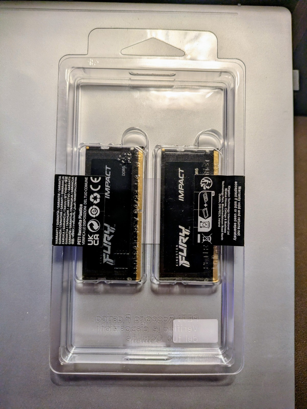Kingston FURY Impact 32GB (2x16GB) DDR5, 6400MT/s (Laptop Ram) – KF564S38IBK2-32