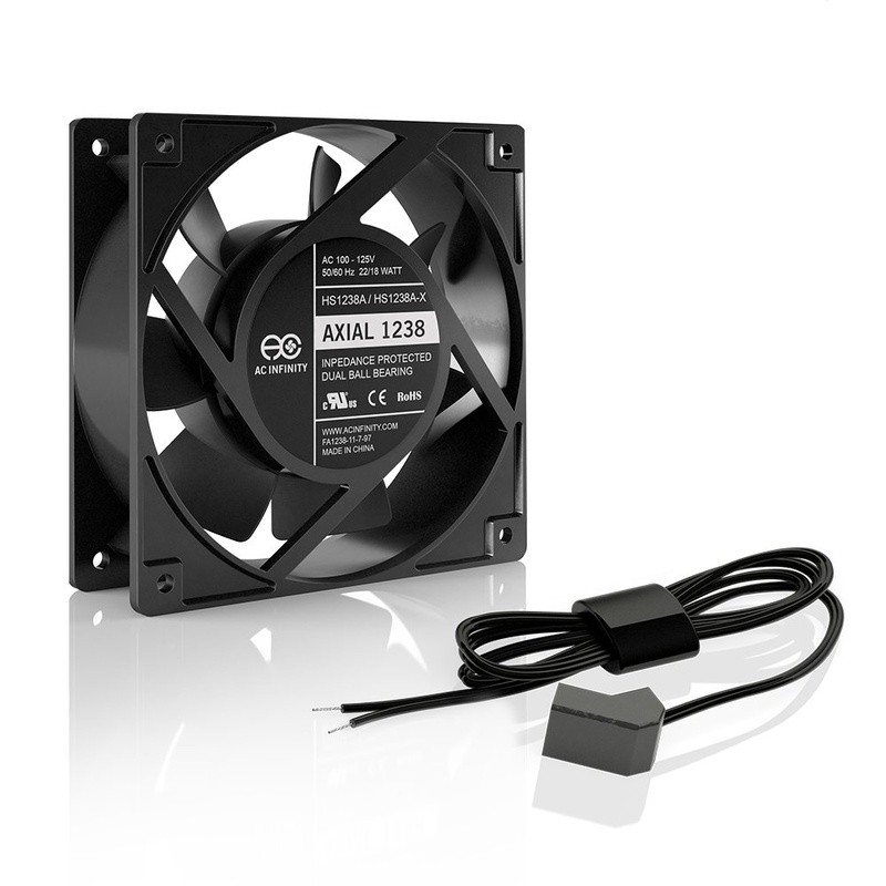 High Speed 120mm AC Cooling Fan 110 CFM 2600 RPM UL Certified Quiet Operation US