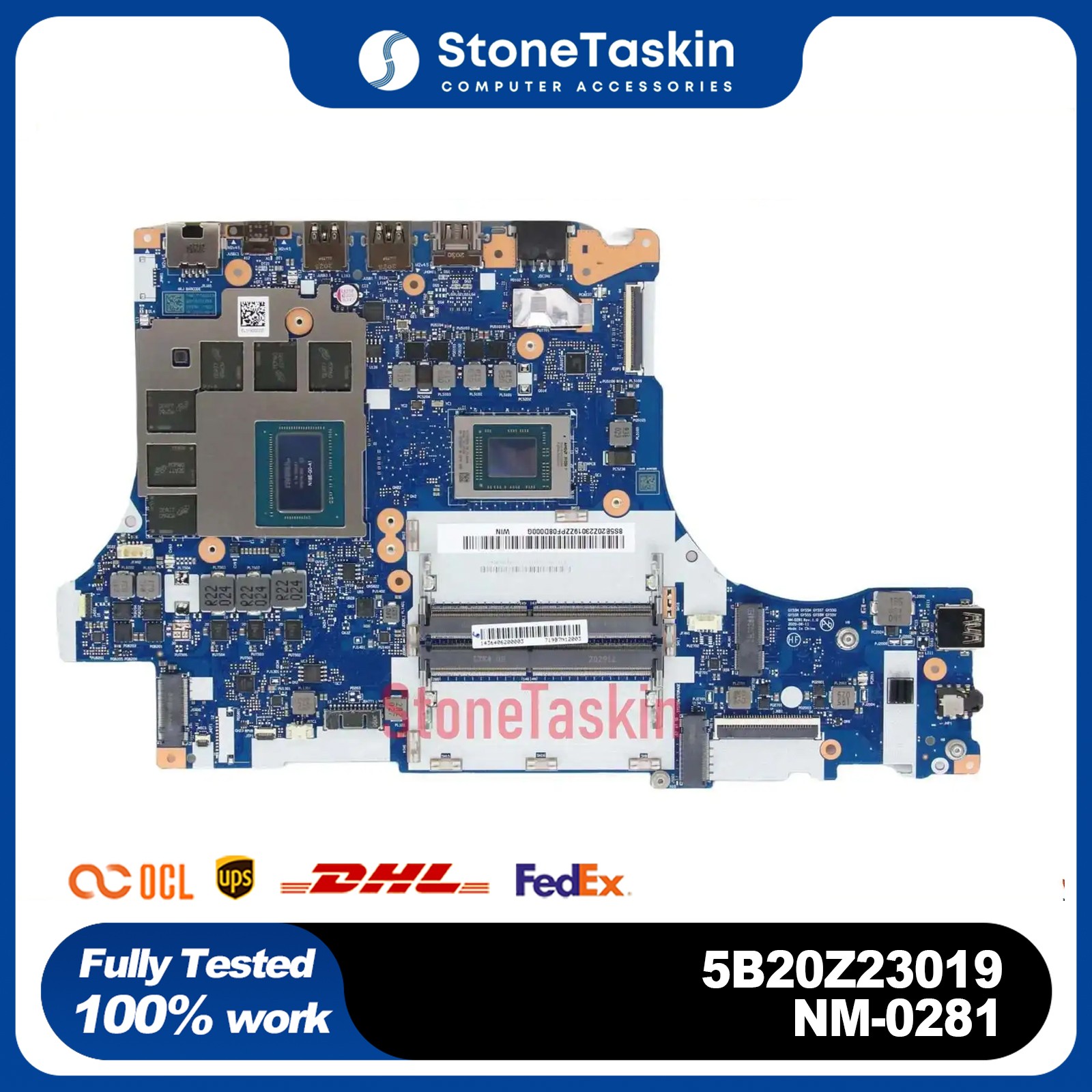5B20Z23019 NM-D281 For Lenovo Legion 5-15ARH05H MB R7 4800H GTX1660TI 6B DDR4