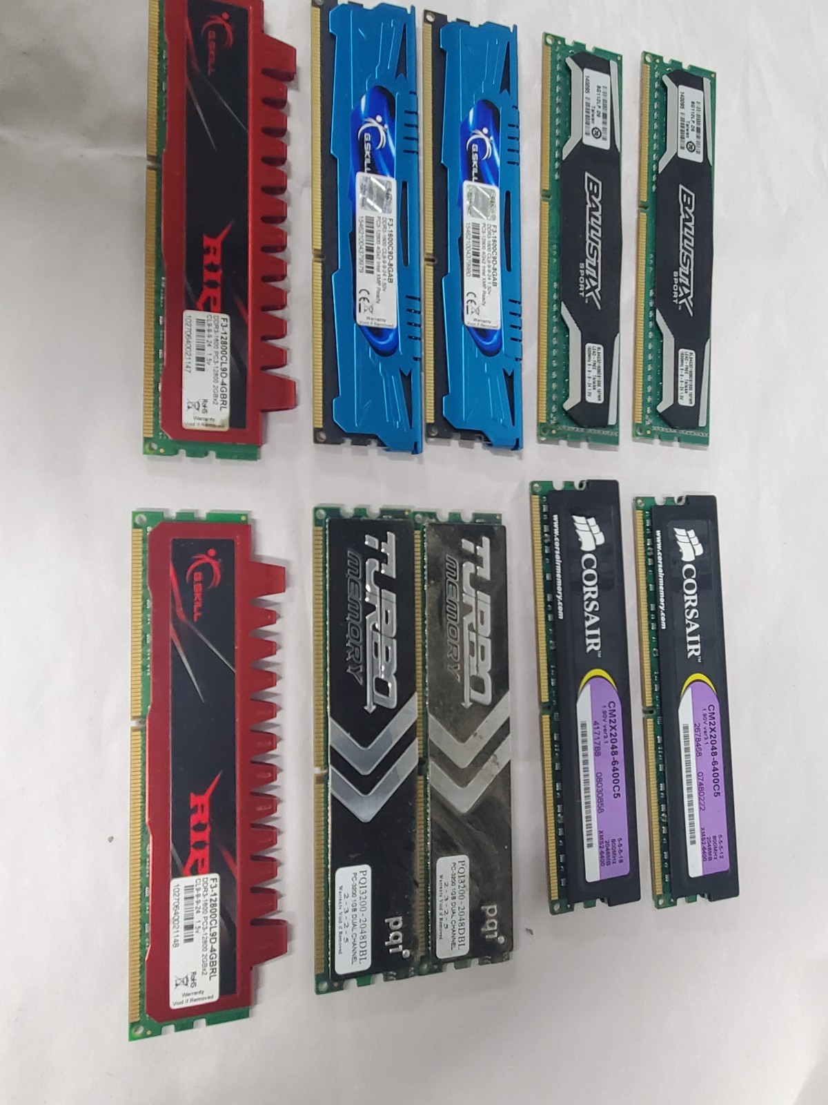 Untested misc ddr3 ram lot see description for extra details 8 stick lot As Is