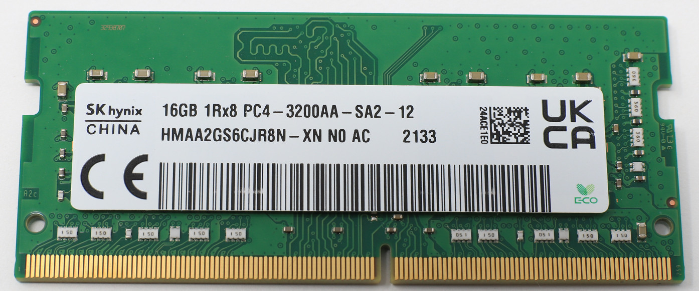 SK HYNIX 16GB DDR4 SODIMM LAPTOP RAM 3200MHz HMAA2GS6CJR8N