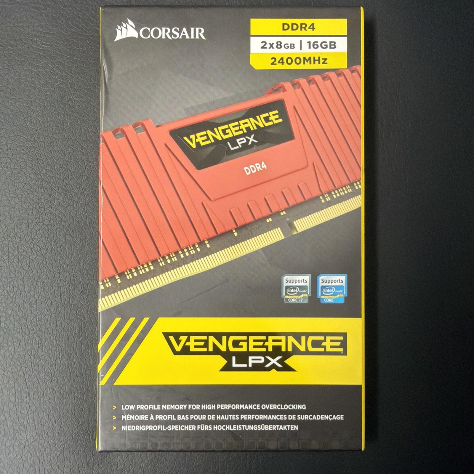 Corsair Vengeance LPX Red 16GB DDR4 2400MHz CL16 (2x8GB) RAM Memory