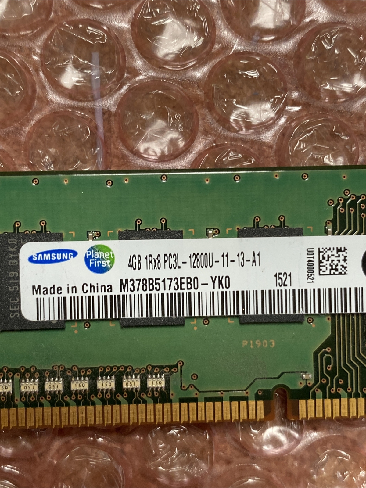 Samsung 8GB (2x 4GB) M378B5173EB0-YK0 PC3L-12800U DDR3-1600MHz Memory