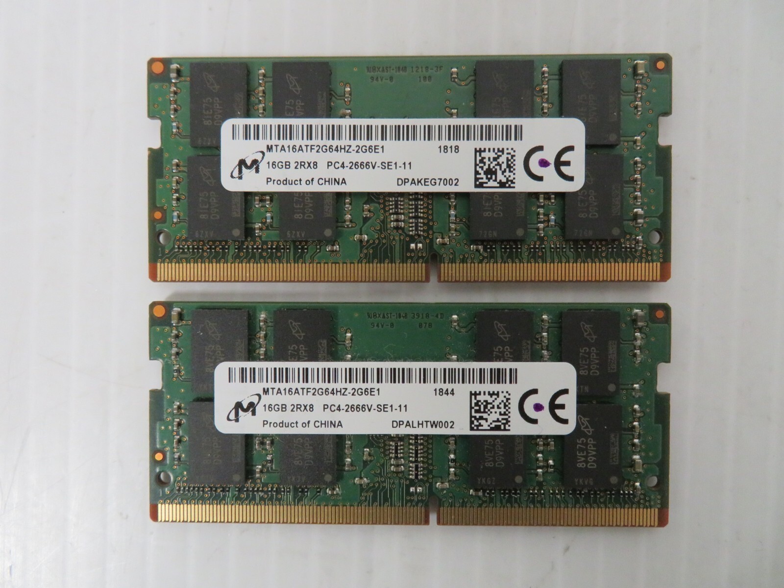 Micron 32GB (2x16GB) DDR4 PC4-2666V SODIMM Memory RAM Kit – MTA16ATF2G64HZ-2G6E1