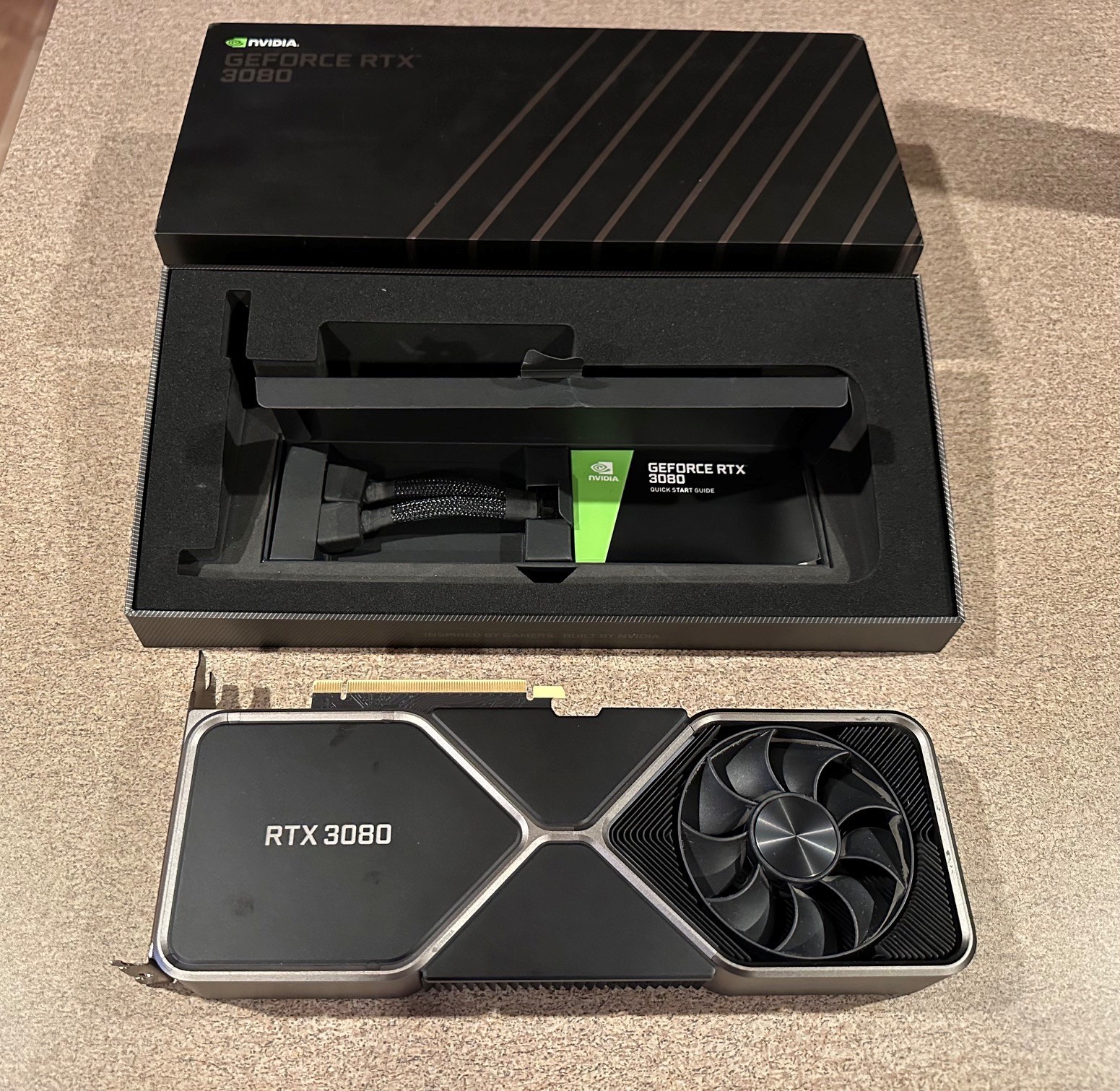 NVIDIA GeForce RTX 3080 Founders Edition 10GB GDDR6X Graphics Card
