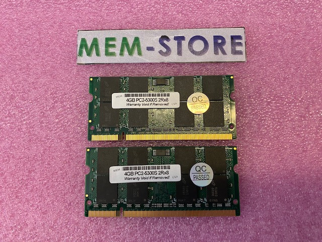 8GB 2x4GB DDR2 667Mhz PC2-5300 SODIMM Memory Dell Latitude D830 D630 upgrade