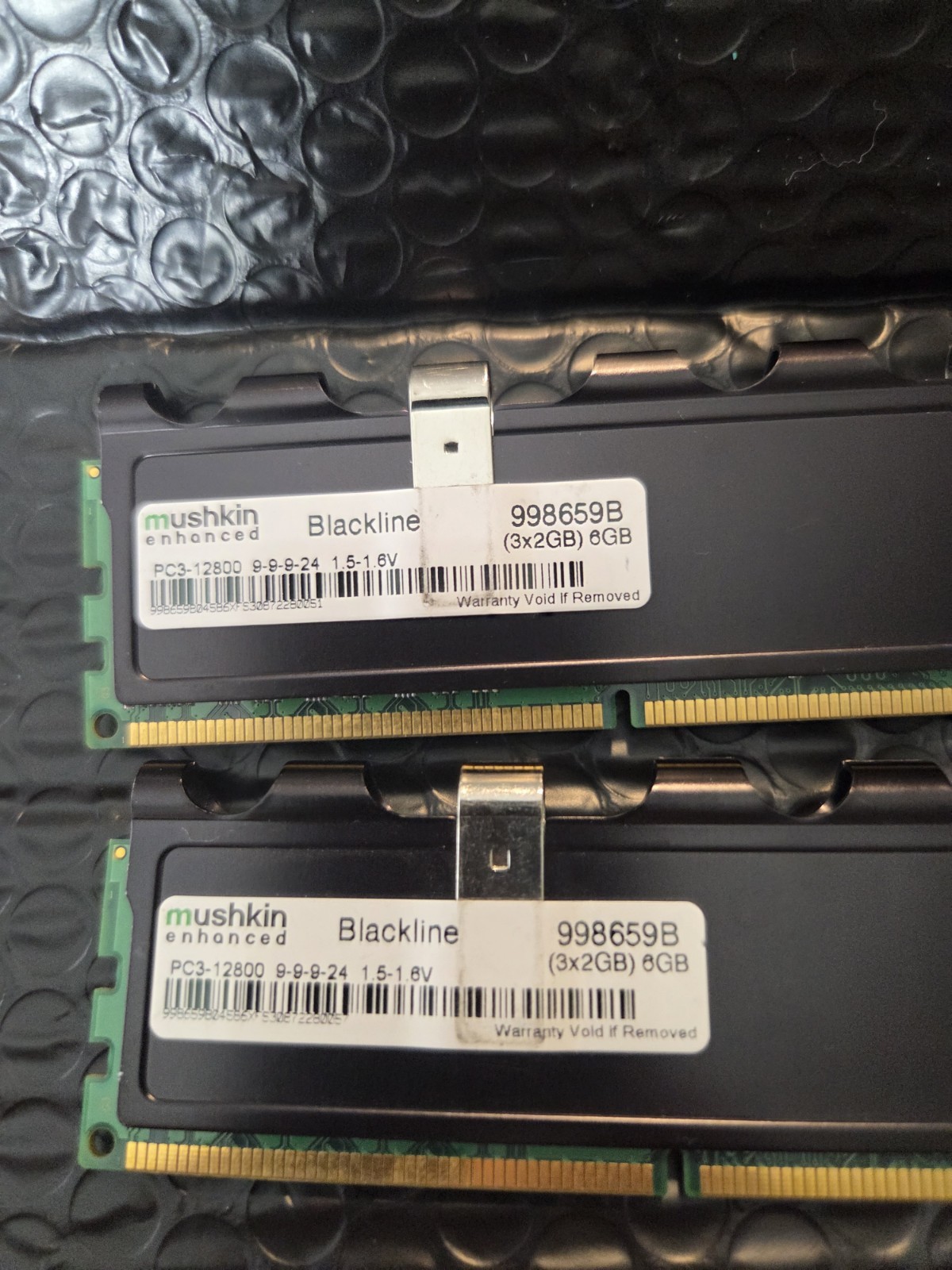 4GB Mushkin Blackline (2GBx2) PC3-12800 DDR3-1600 Ram Memory