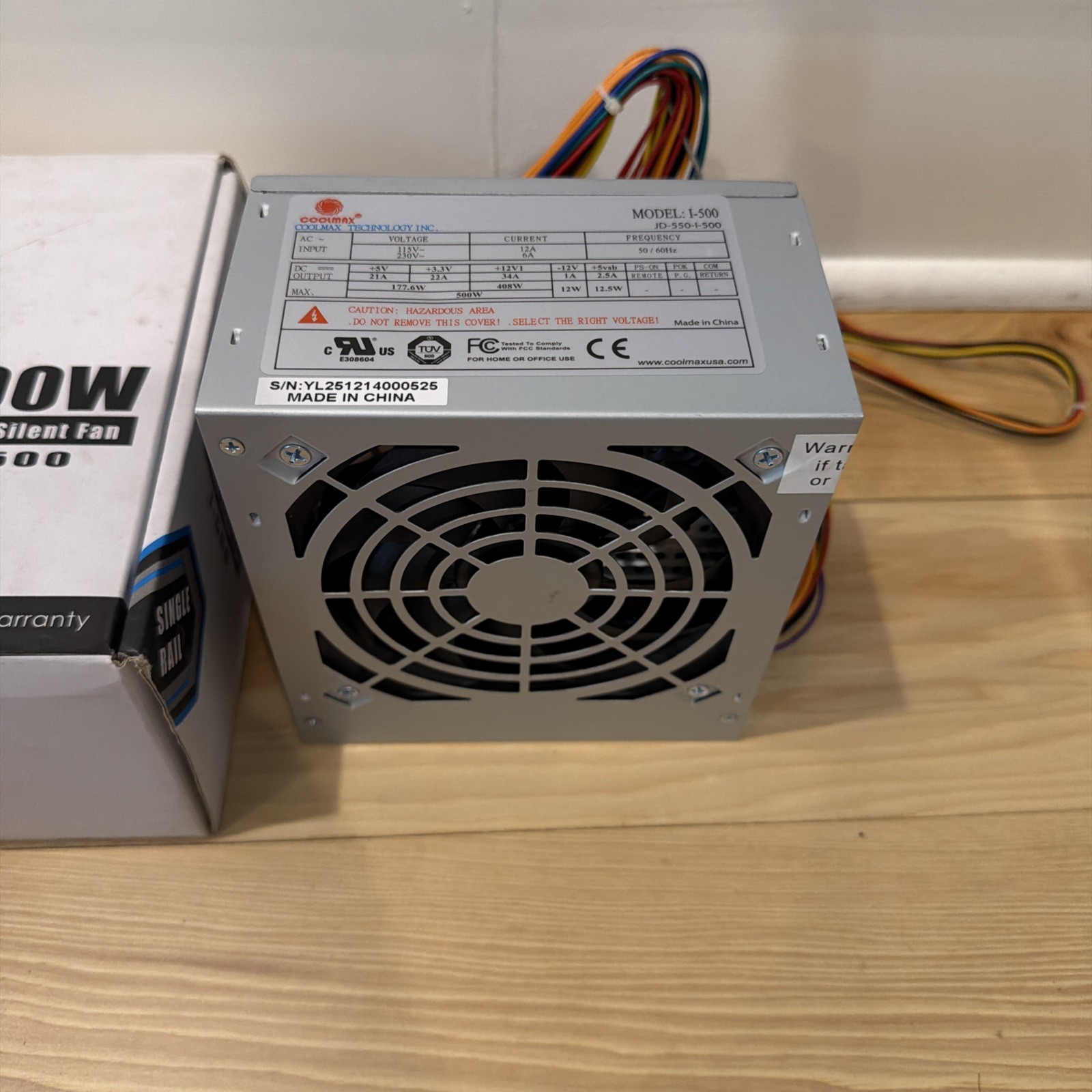 Coolmax I 400 Single Rail Power Supply External 400 W 1 12V Rails