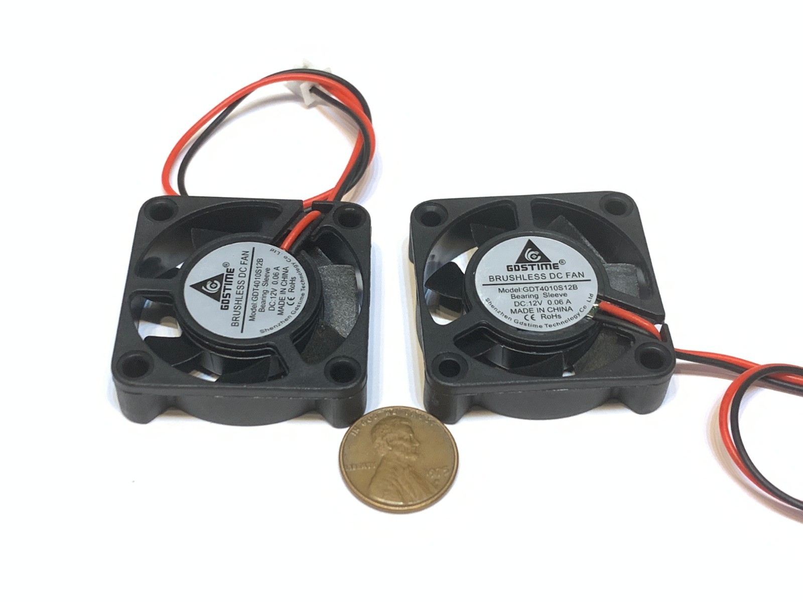 2 Pieces BXR Brand cooling 4cm 40mm 12v fan Exhaust Fan 4010s Gdstime B27