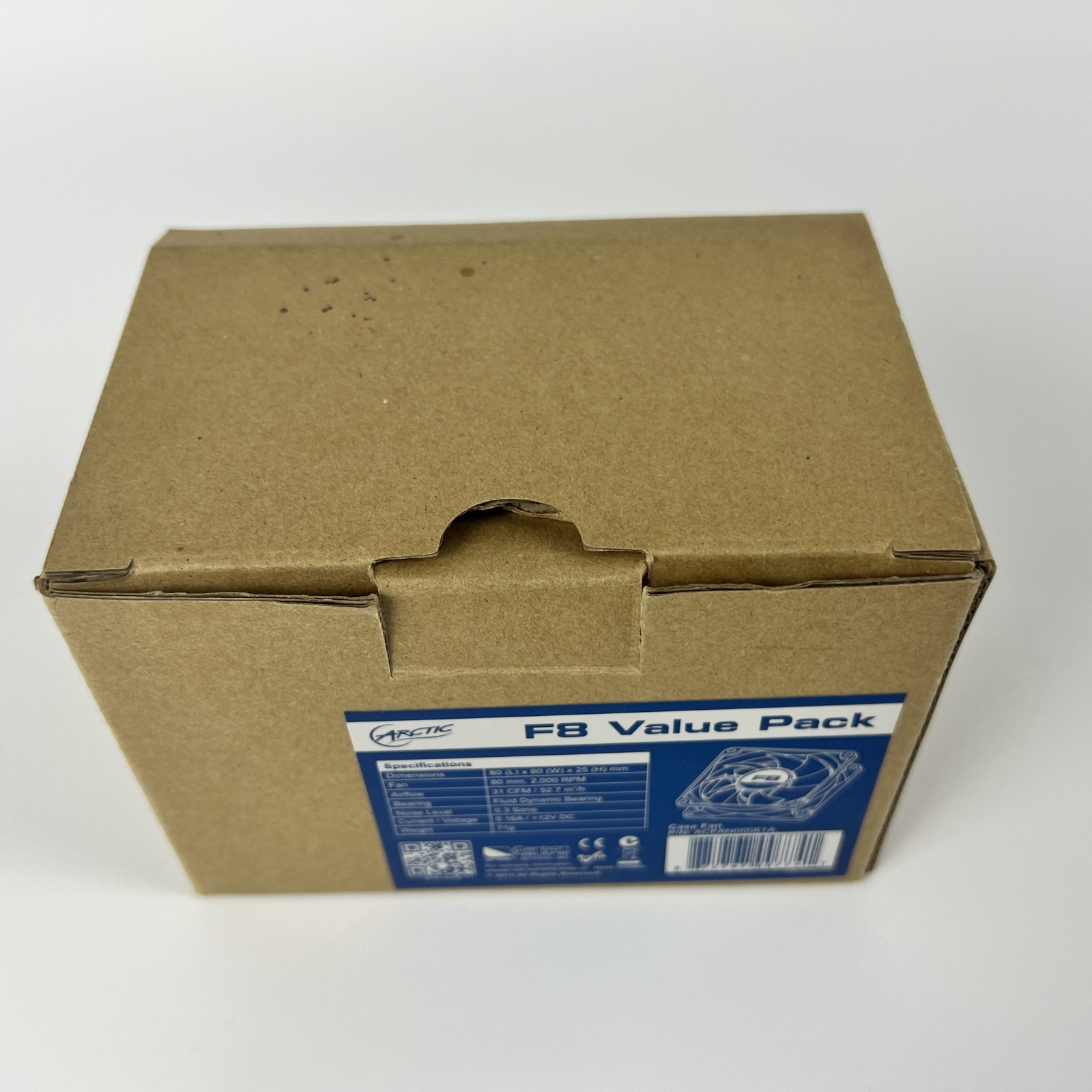 ARCTIC F8 80mm Case Fan Value Pack Lot of 4 3-Pin 2000RPM ACFAN00061A Boxed
