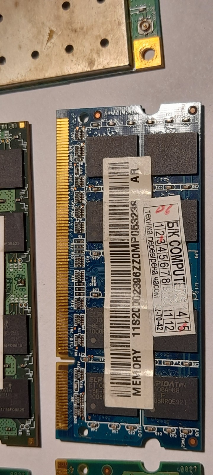 Laptop RAM. DDR 2.In working condition. The price listed is for all 4 modules.