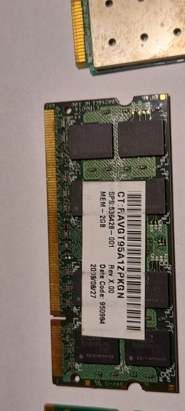 Laptop RAM. DDR 2.In working condition. The price listed is for all 4 modules.