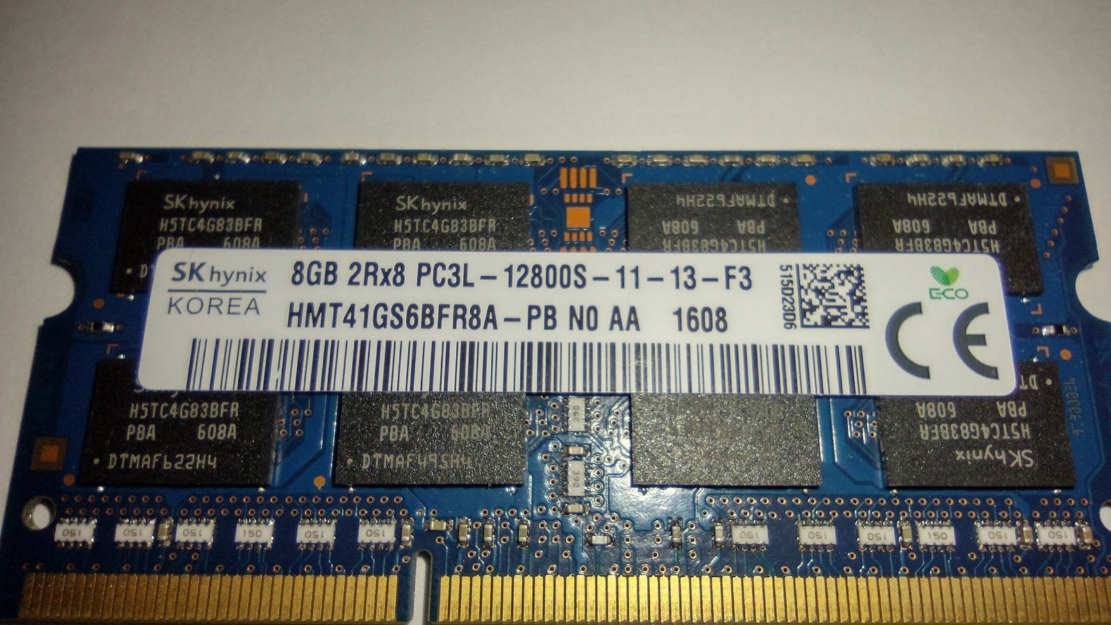 SK Hynix SO-DIMM DDR3 matching set of 2 DIMM 16GB total HMT41GS6BFR8A-PB