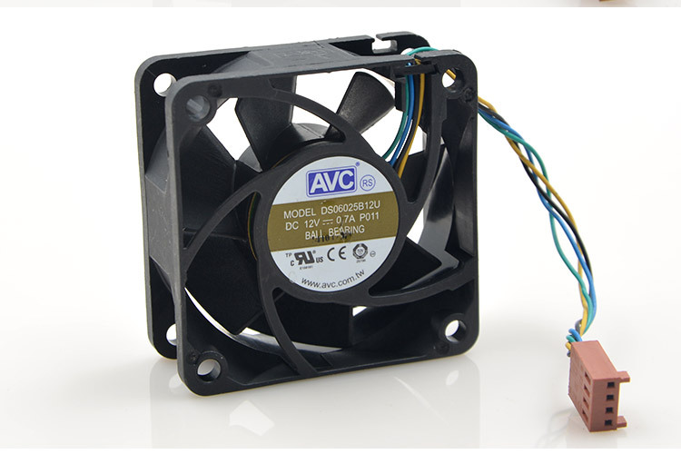 AVC DS06025B12U 60*60*25mm DC 12V 0.7A 4-pin Pwm server inverter cooling fan