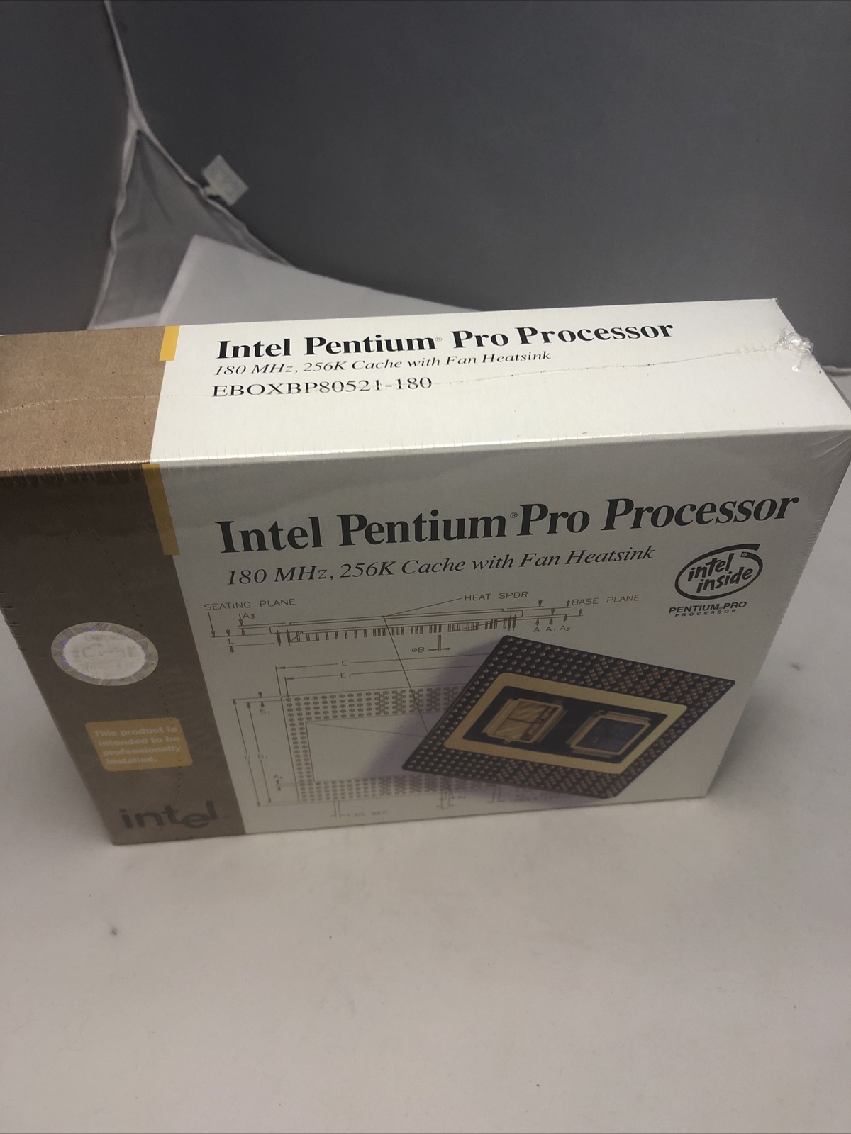 NEW Vintage Intel Pentium Pro Processor 180MHz CPU Sealed Retail Boxed 1996