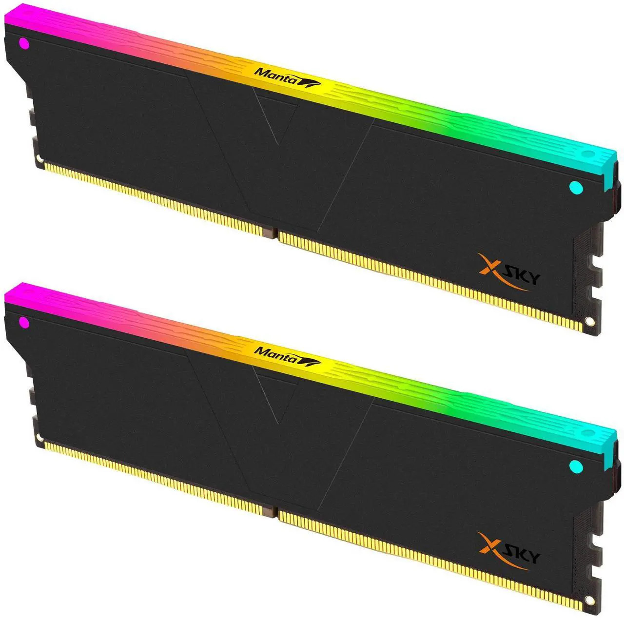 V-COLOR Manta XSky DDR5 32GB (2x16GB) 6000MHz CL30 SK Hynix IC RGB Memory RAM