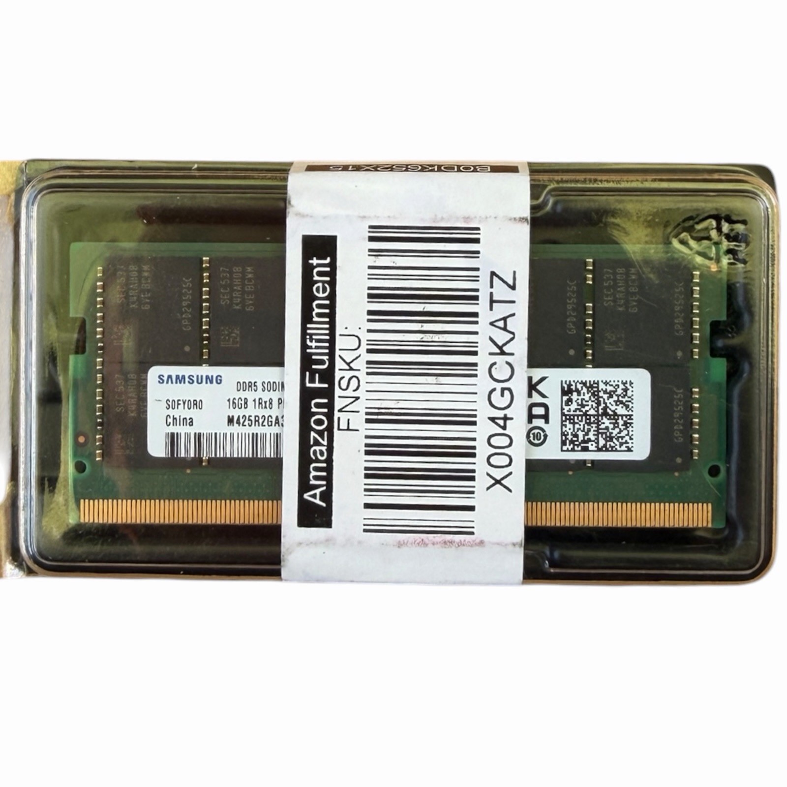 Samsung 16GB DDR5 5600MHz PC5-44800 CL46 262-Pin SODIMM Laptop RAM Memory