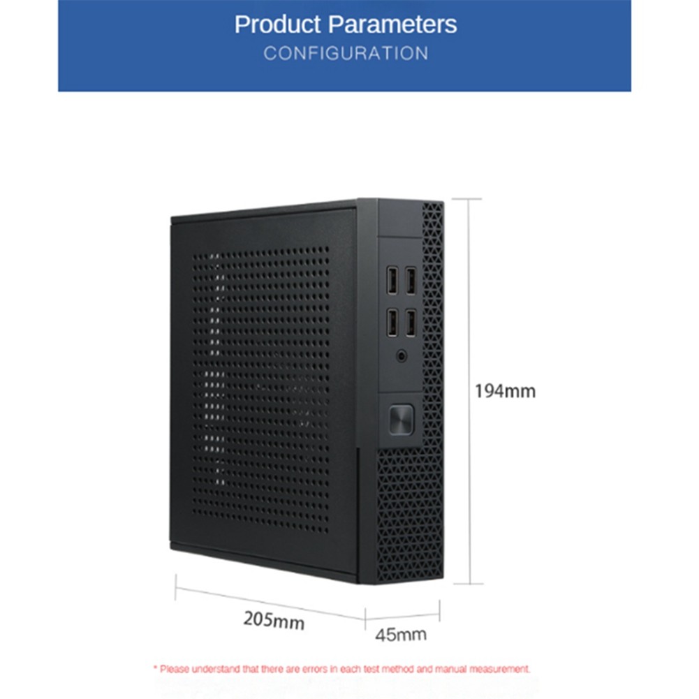 ITX Computer Case HTPC Host Chassis USB2.0 ITX Enclosure Industrial9078