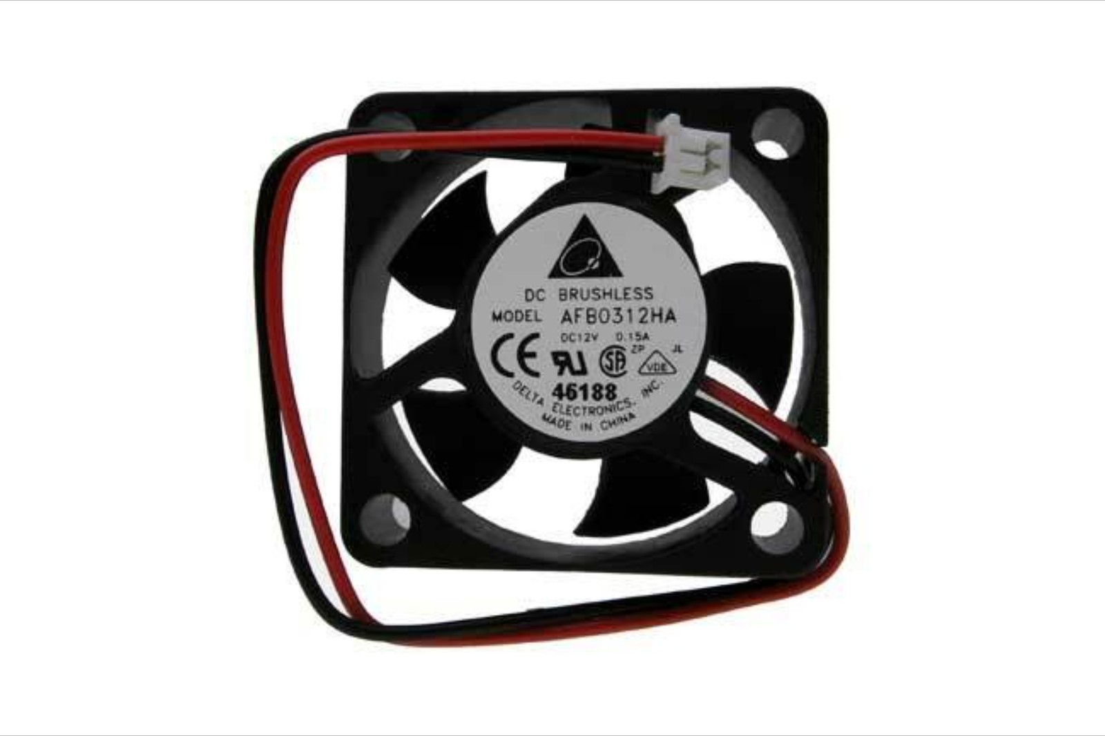 NEW Delta AFB0312HA (30x30x10 MM) 12V 2-Wire 2-Pin Cooling Fan Ball Bearing