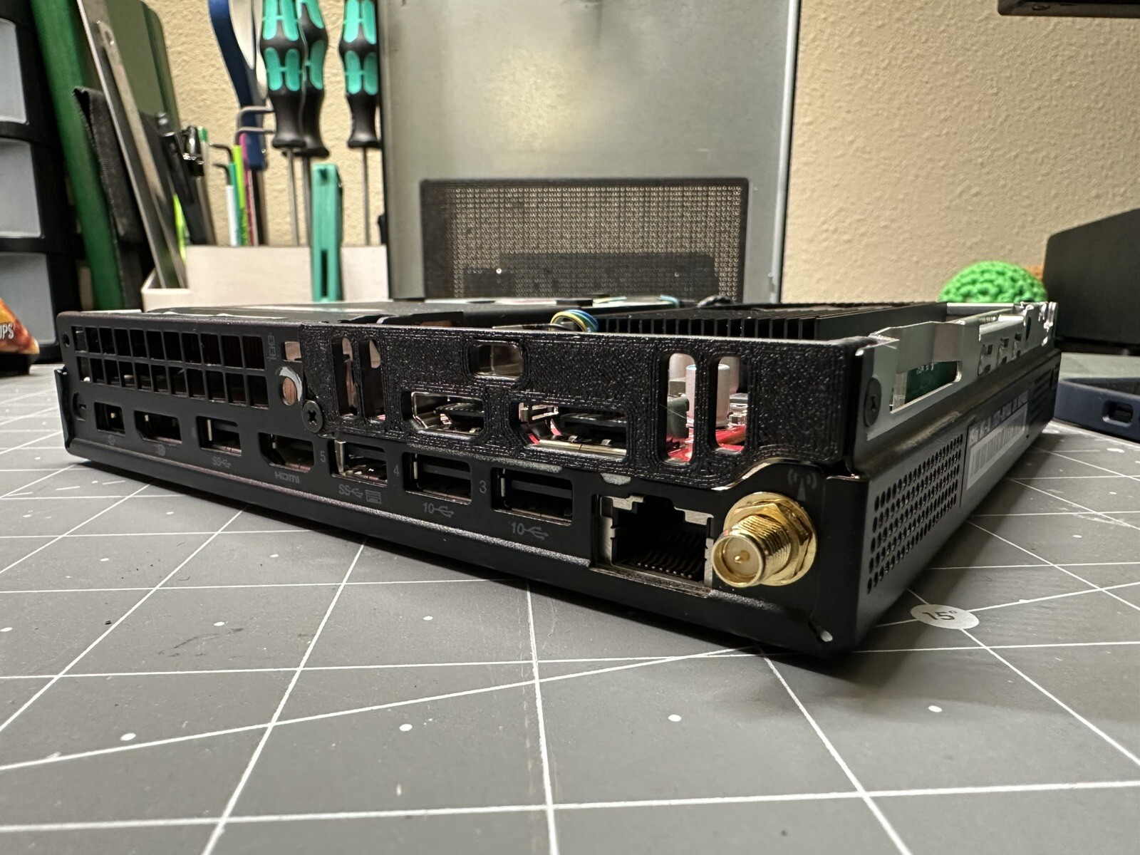 Lenovo M90q GPU Bracket IO Shield for AMD RX 6400 Low Profile
