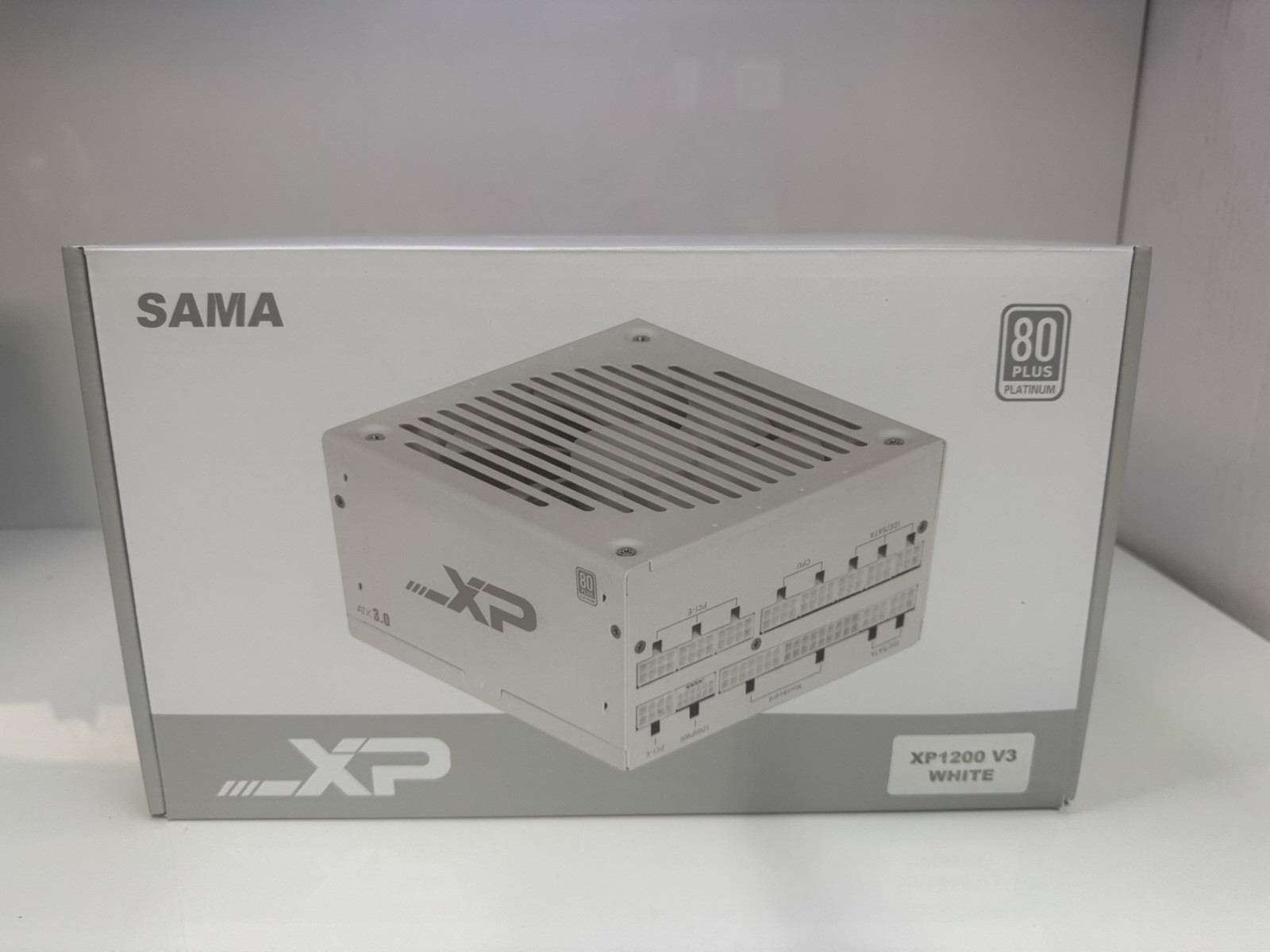 SAMA XP 1200W White ATX Power Supply 80 Plus Platinum Gold Modular
