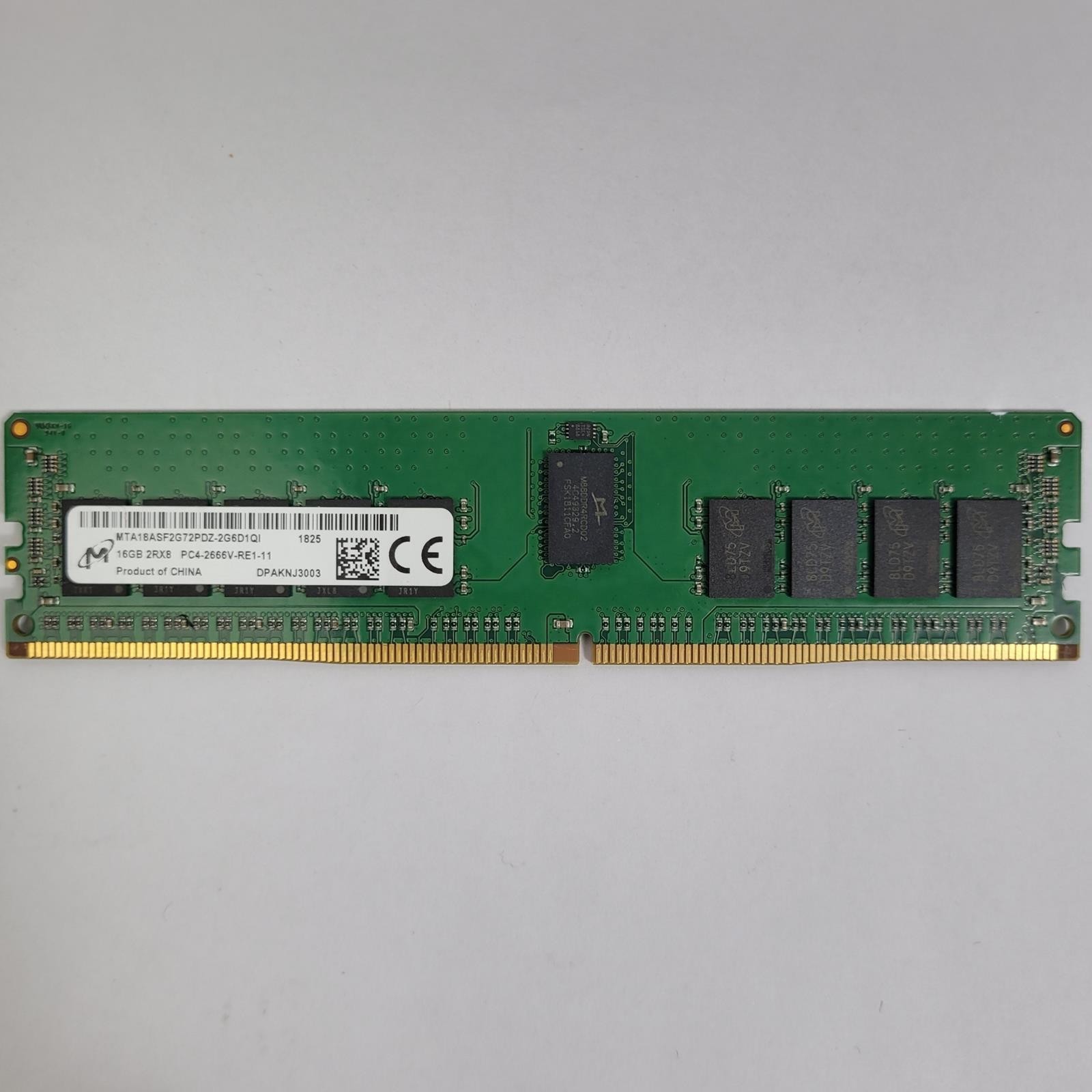 Assorted MICRON 16GB 2666V ECC REG DIMM DDR4 RAM | Grade A | 14631sb