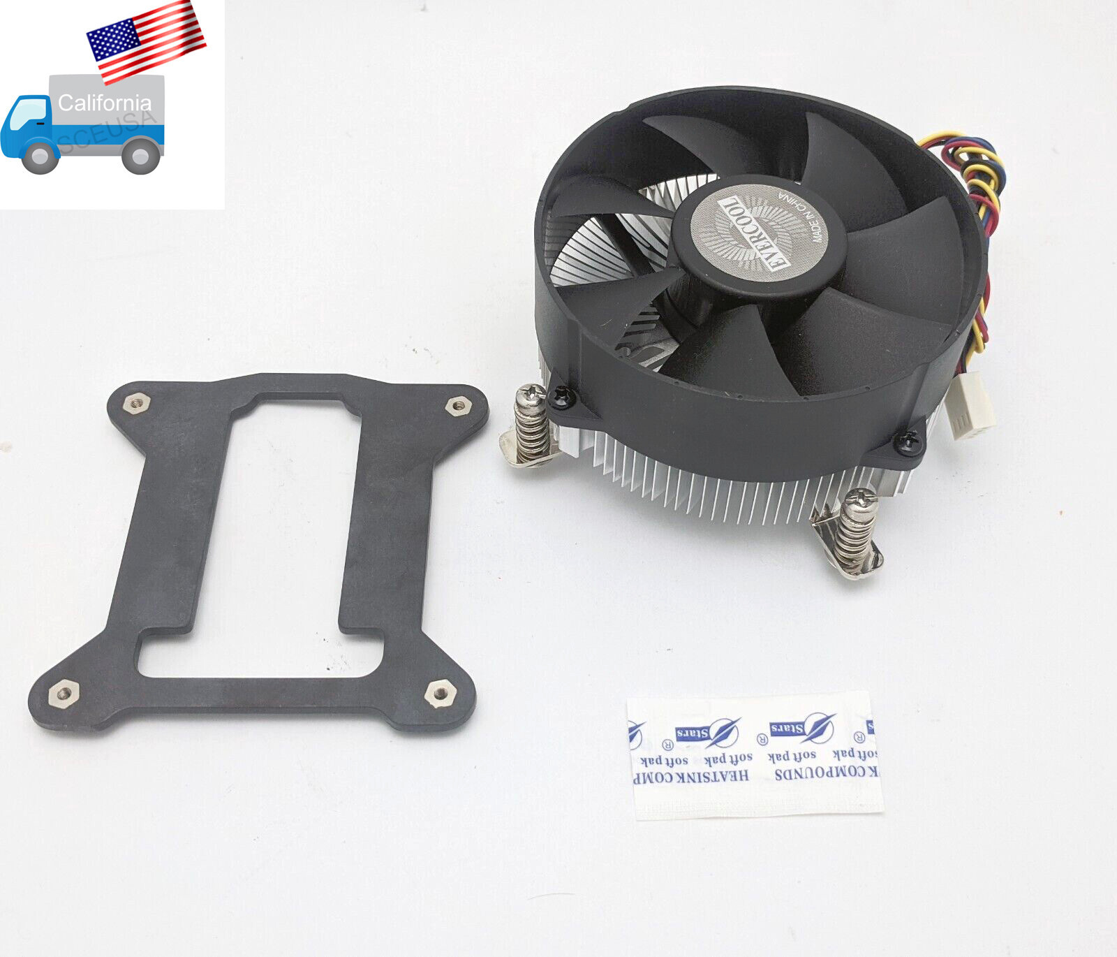 Evercool 95mm 4pin PWM CPU Cooler Fan for Intel Socket LGA 1150/1151/1155/1156