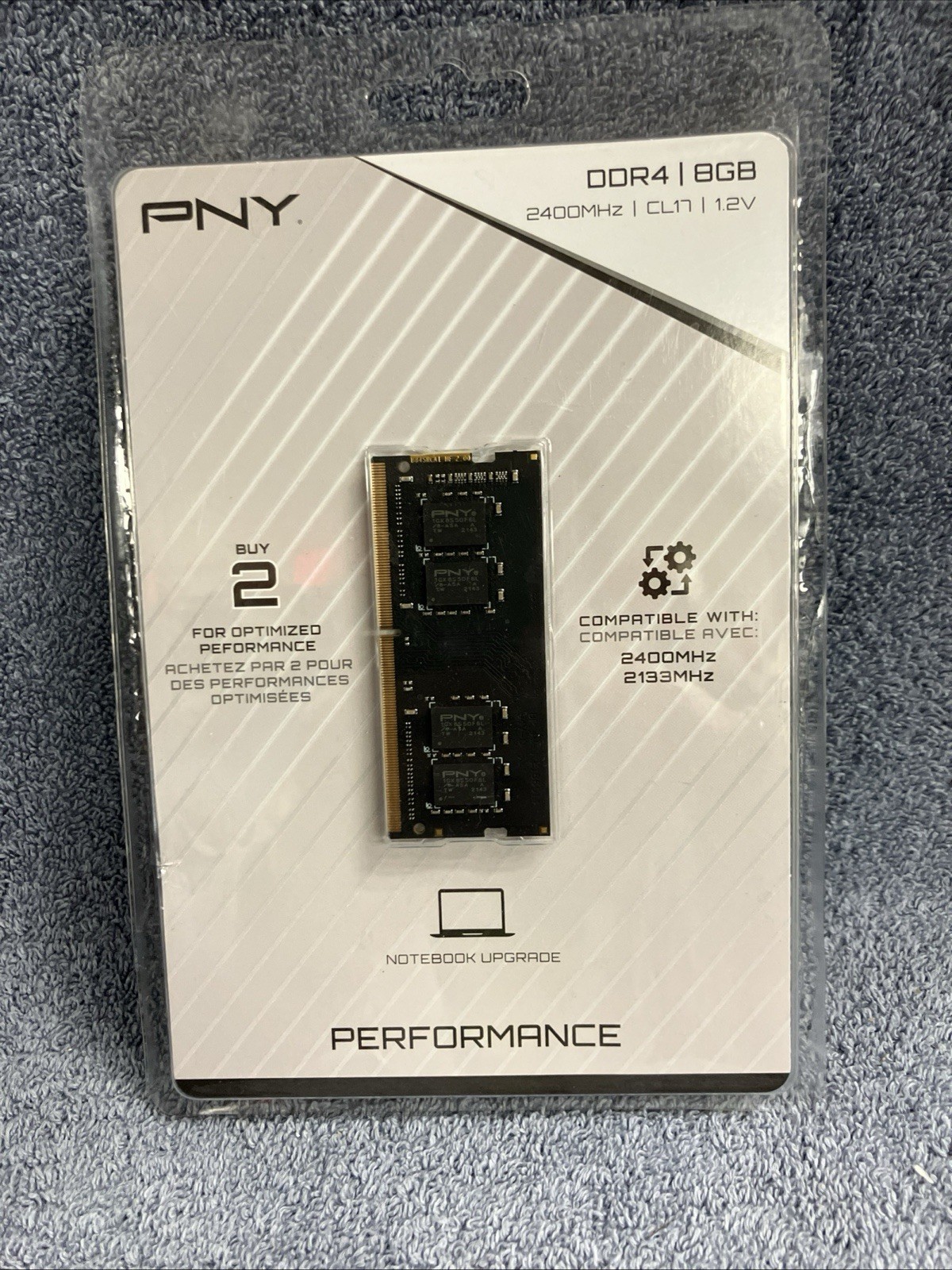 PNY MN8GSD42400 LAPTOP RAM MEMORY 8GB DDR4 2400MHz PC4-19200 CL17 1.2V SODIMM