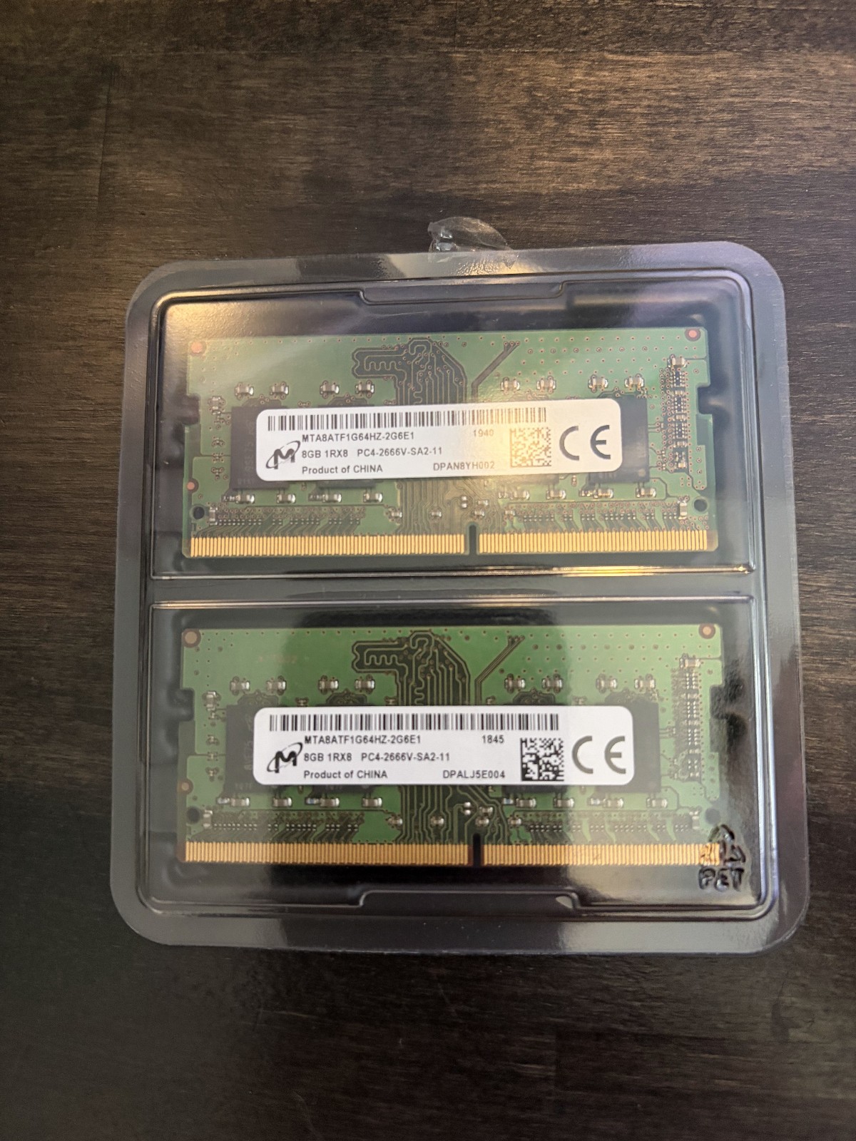 Micron MTA8ATF1G64HZ-2G6E1 16GB (2 x 8GB) PC4-21300 (DDR4-2666) Memory