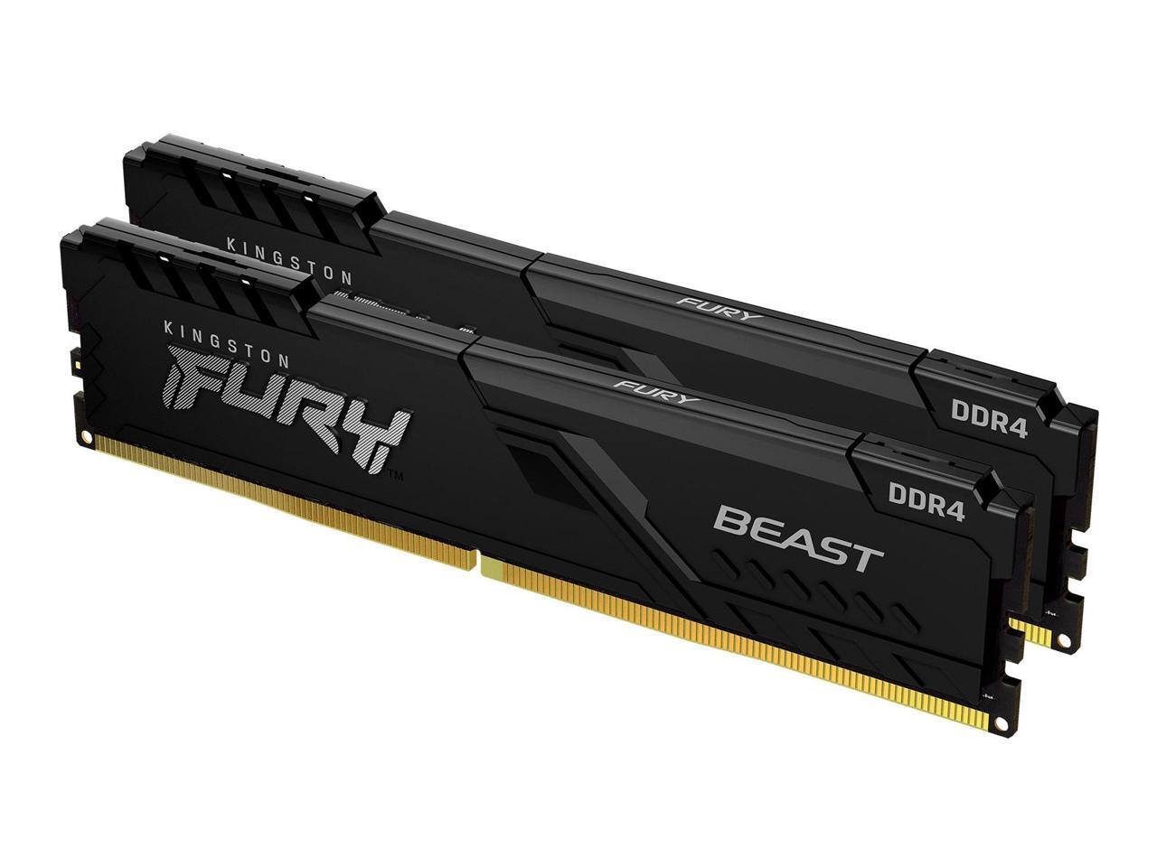 Kingston FURY Beast 32GB (2 x 16GB) DDR4 3200MHz Dual Memory Kit KF432C16BBK2/32