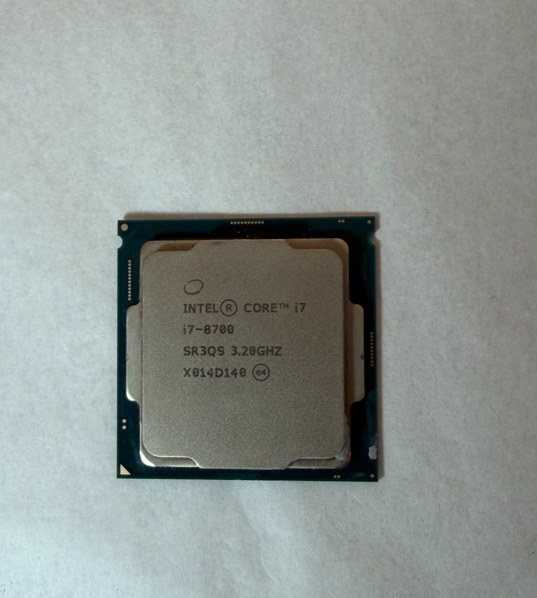 Intel Core i7-8700 3.2GHz Hexa Core 12MB 65W FCLGA1151 64-bit Processor – As Is