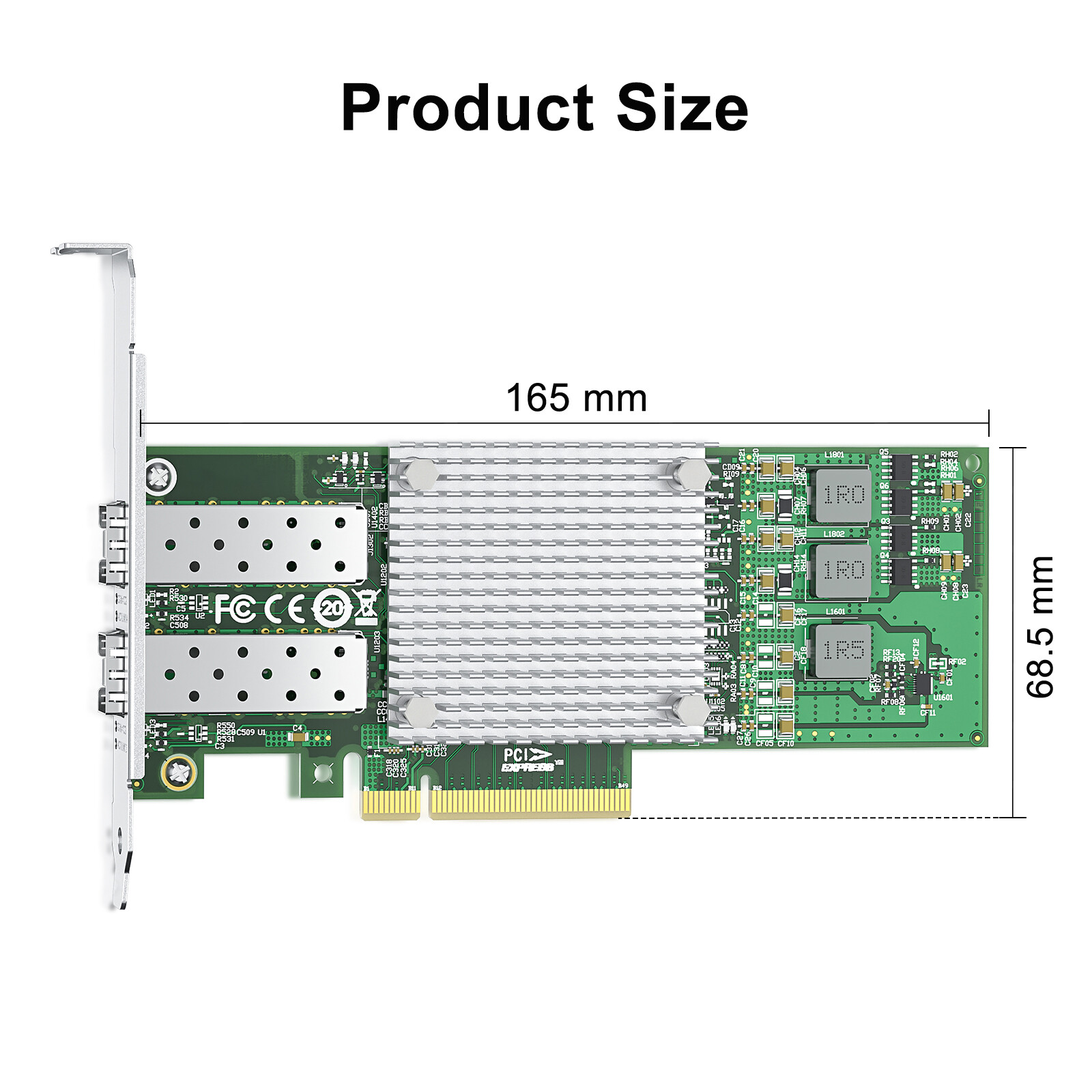 10G Dual SFP+ Network Card, For Broadcom 57810S, PCI Express x8