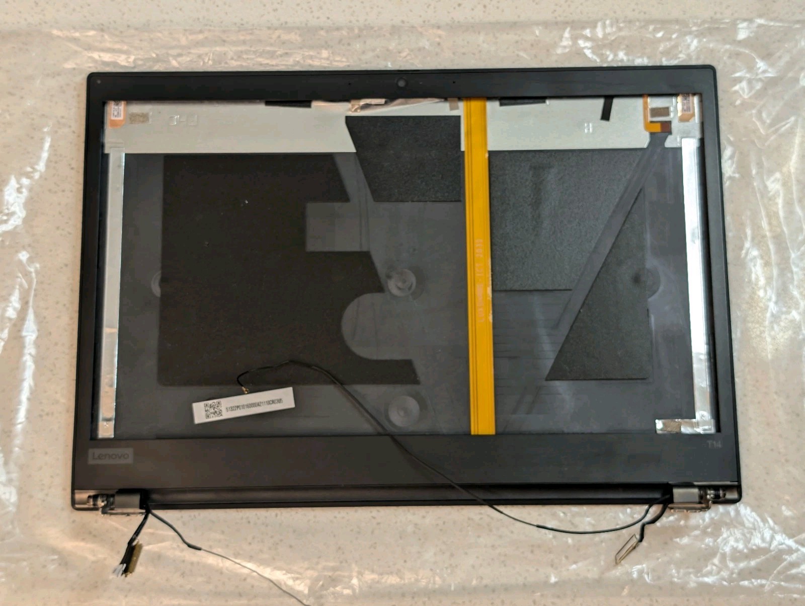 Lenovo ThinkPad T14 Gen1 Lid LCD Cover + Webcam + Hinges + Bezel + WiFi Antenna