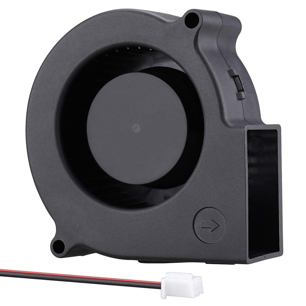 Durable 75mm 12V Brushless Cooling Fan – Quiet 11.9 CFM Airflow for DIY Projects