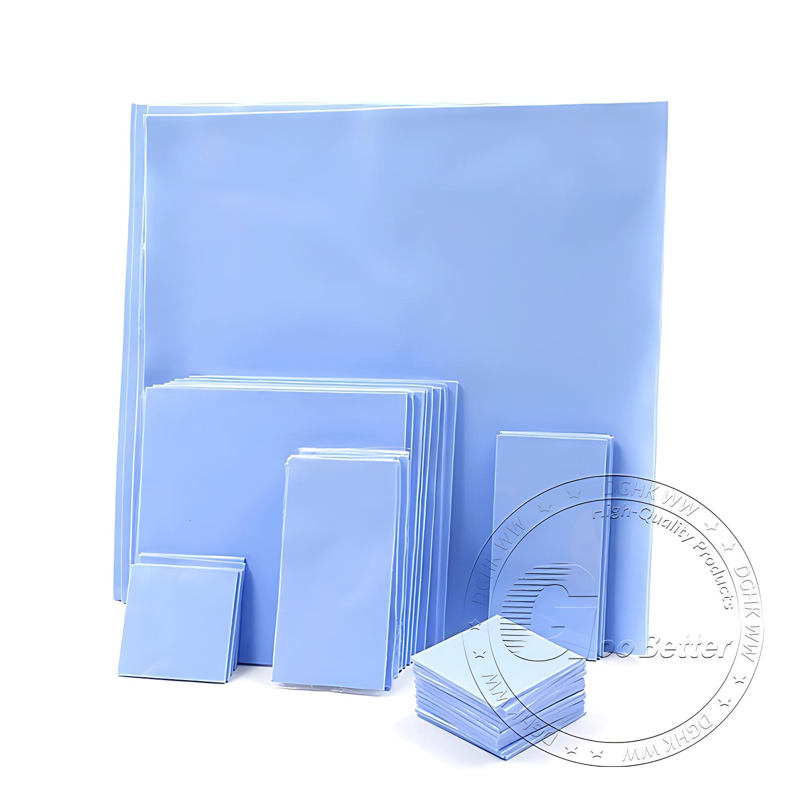 Thermal Conductive Blue Silicone Pad 0.5mm 1mm 1.5mm 2mm 2.5mm 3mm Thickness